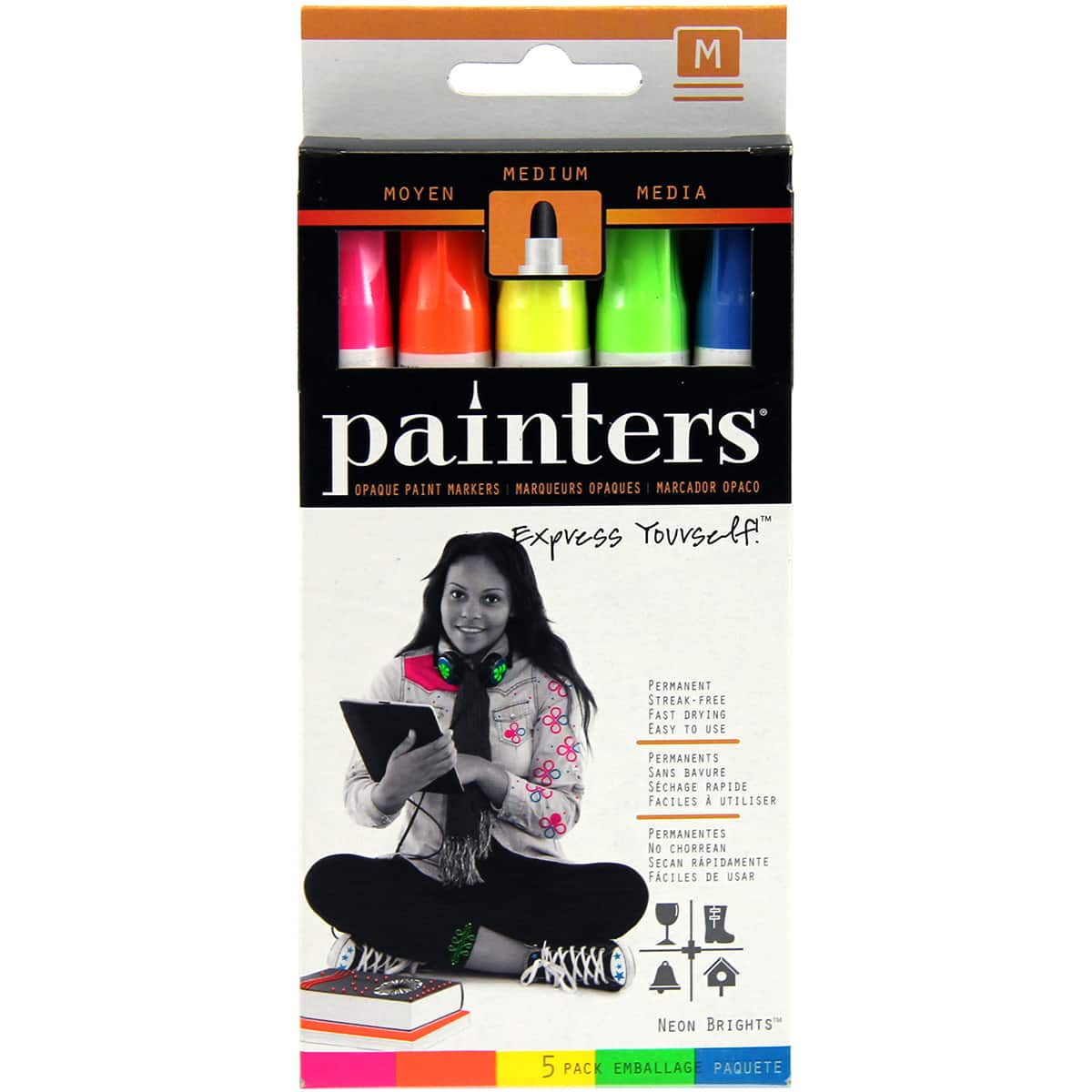 Elmer's® Painters® Neon Colors Medium Point Opaque Paint Markers Set