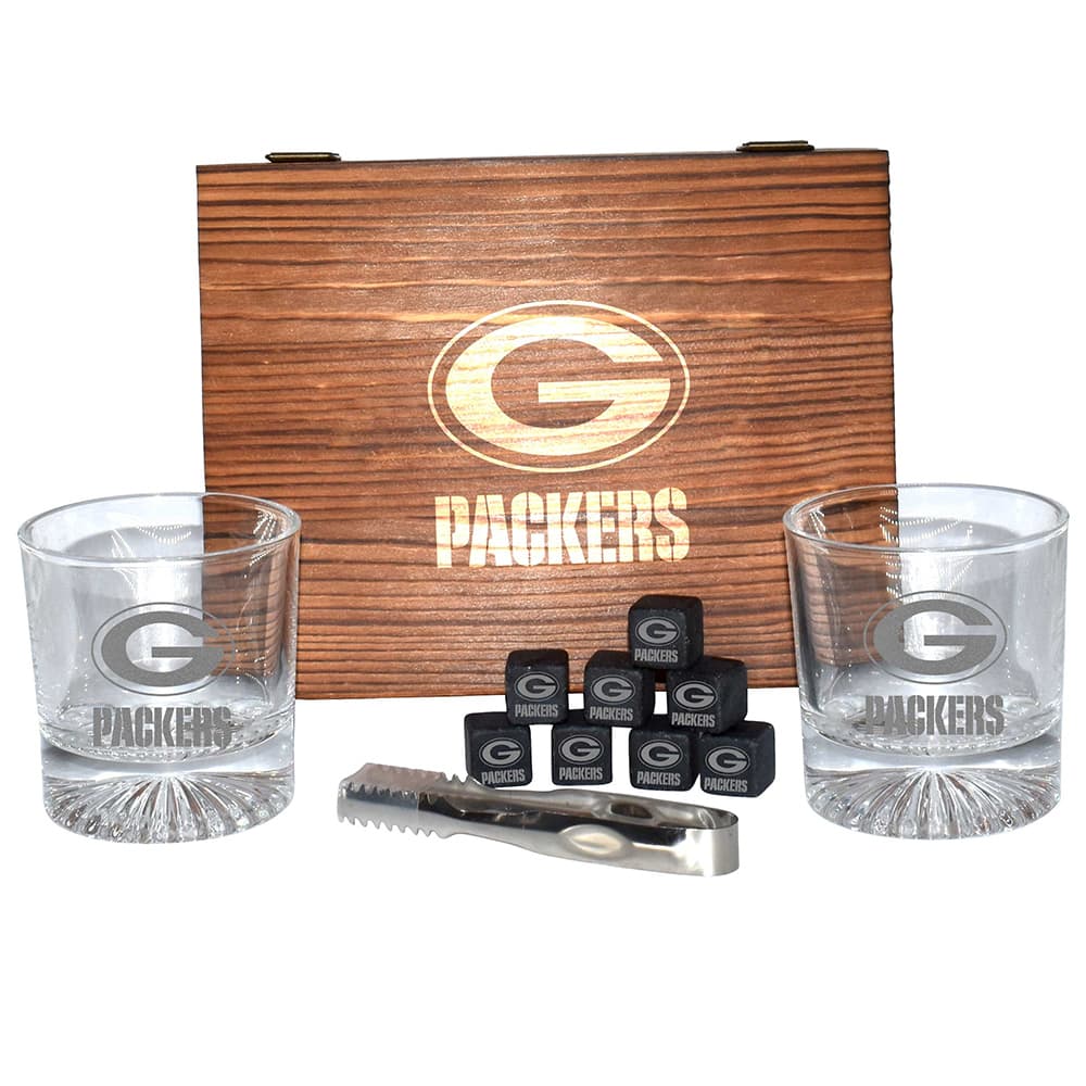 The Memory Company NFL Boxed Drinkware Set with Coasters
