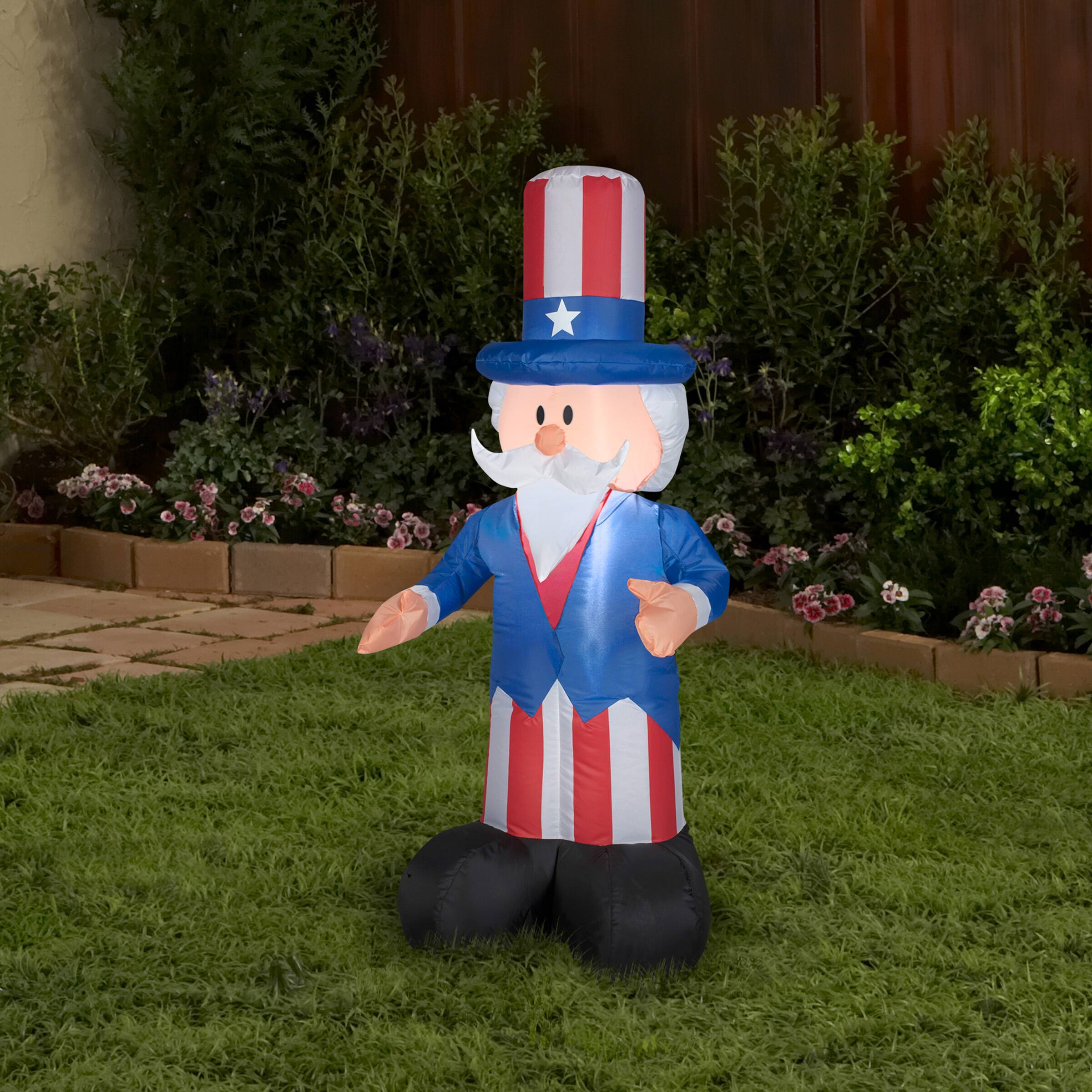 4ft. Airblown® Inflatable Fourth of July Uncle Sam