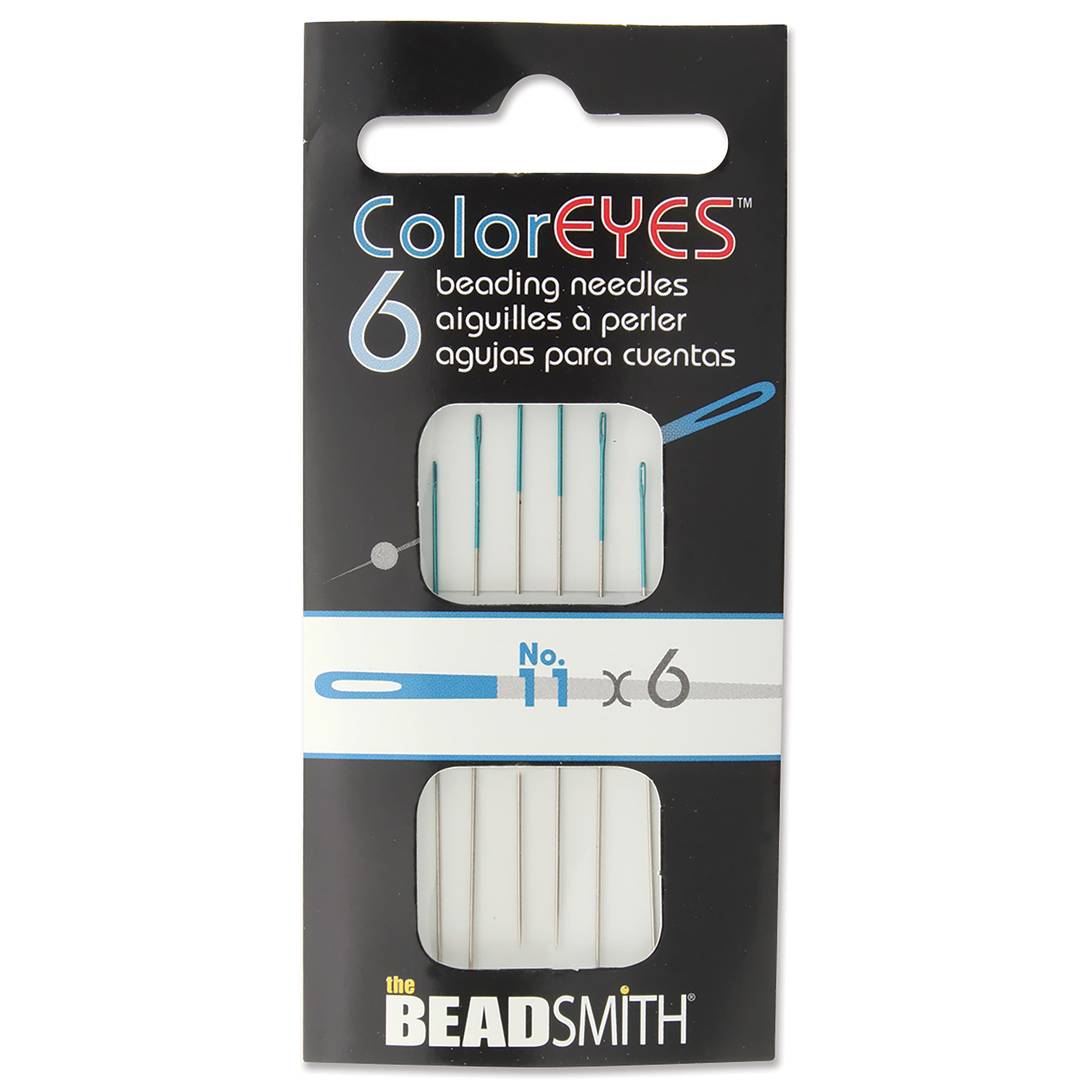 The Beadsmith® ColorEyes™ No.11 Beading Needles, 6ct.