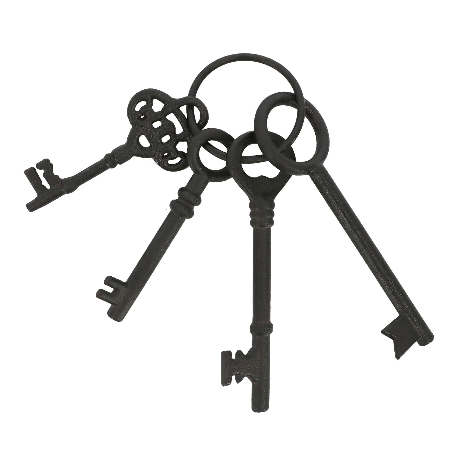 9.5" Black Cast Iron Key Ring Wall Décor by Ashland®