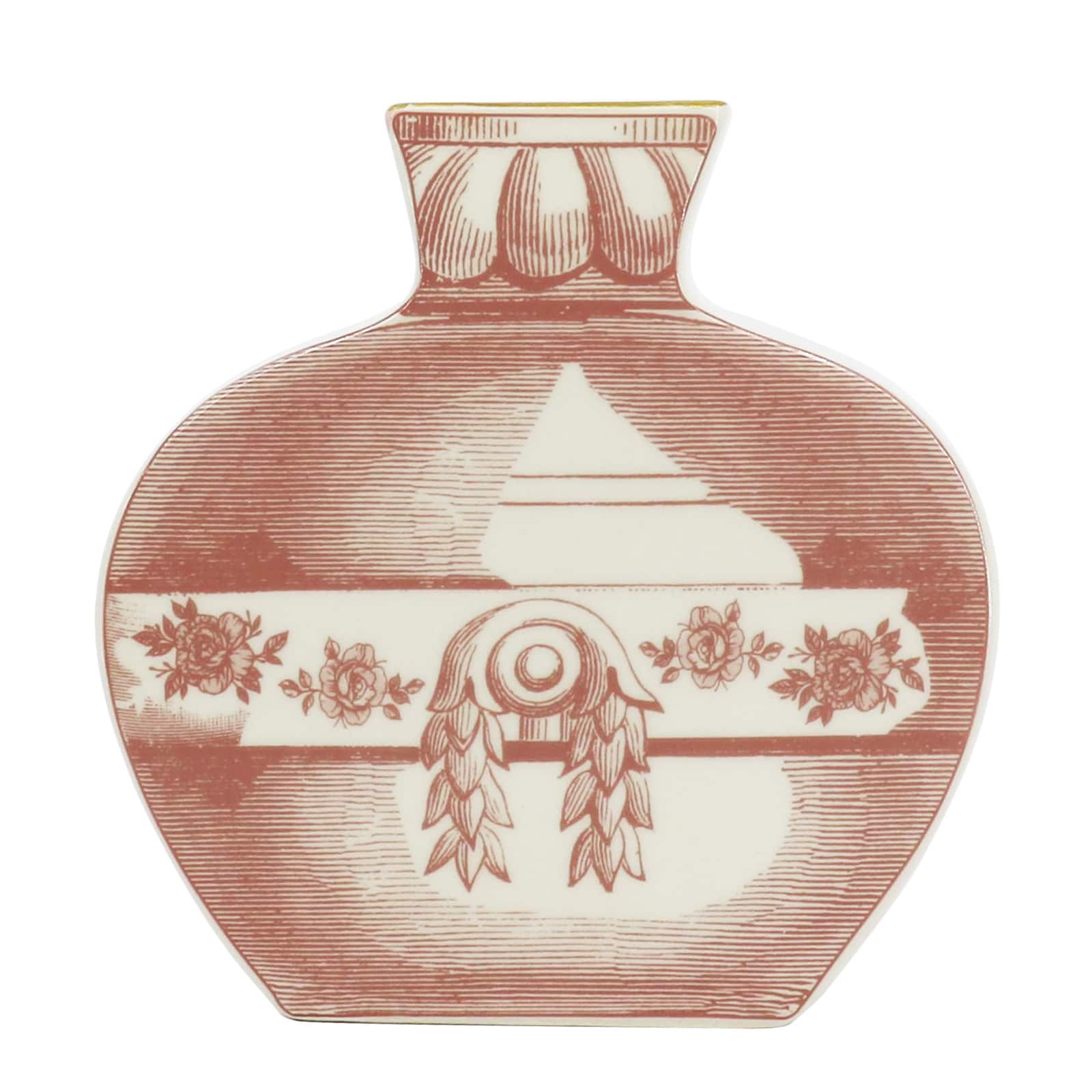 6.5&#x22; Pink Floral Sketch Ceramic Vase by Ashland&#xAE;