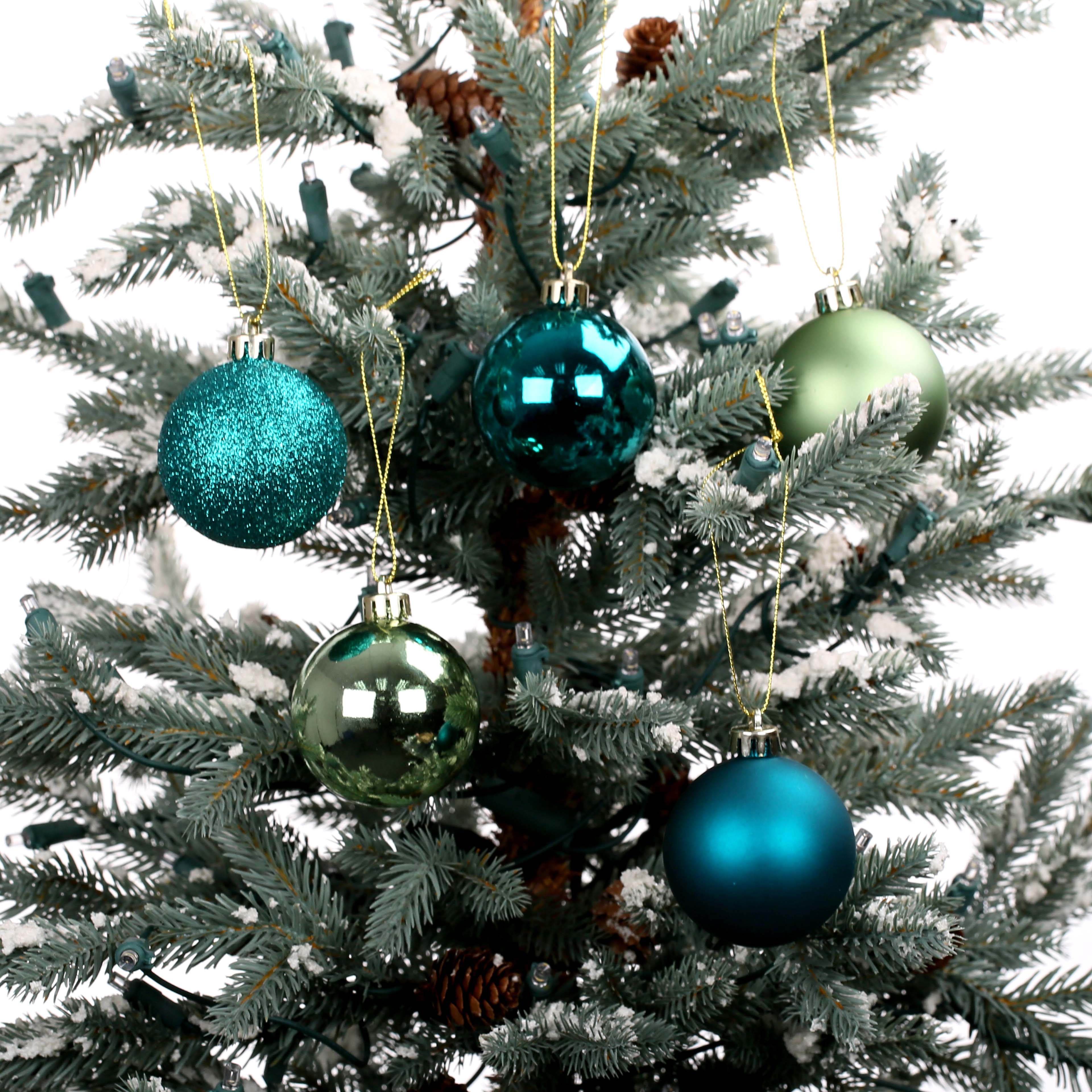 50 Pack 2.25&#x22; Peacock Shatterproof Ball Ornaments by Ashland&#xAE;