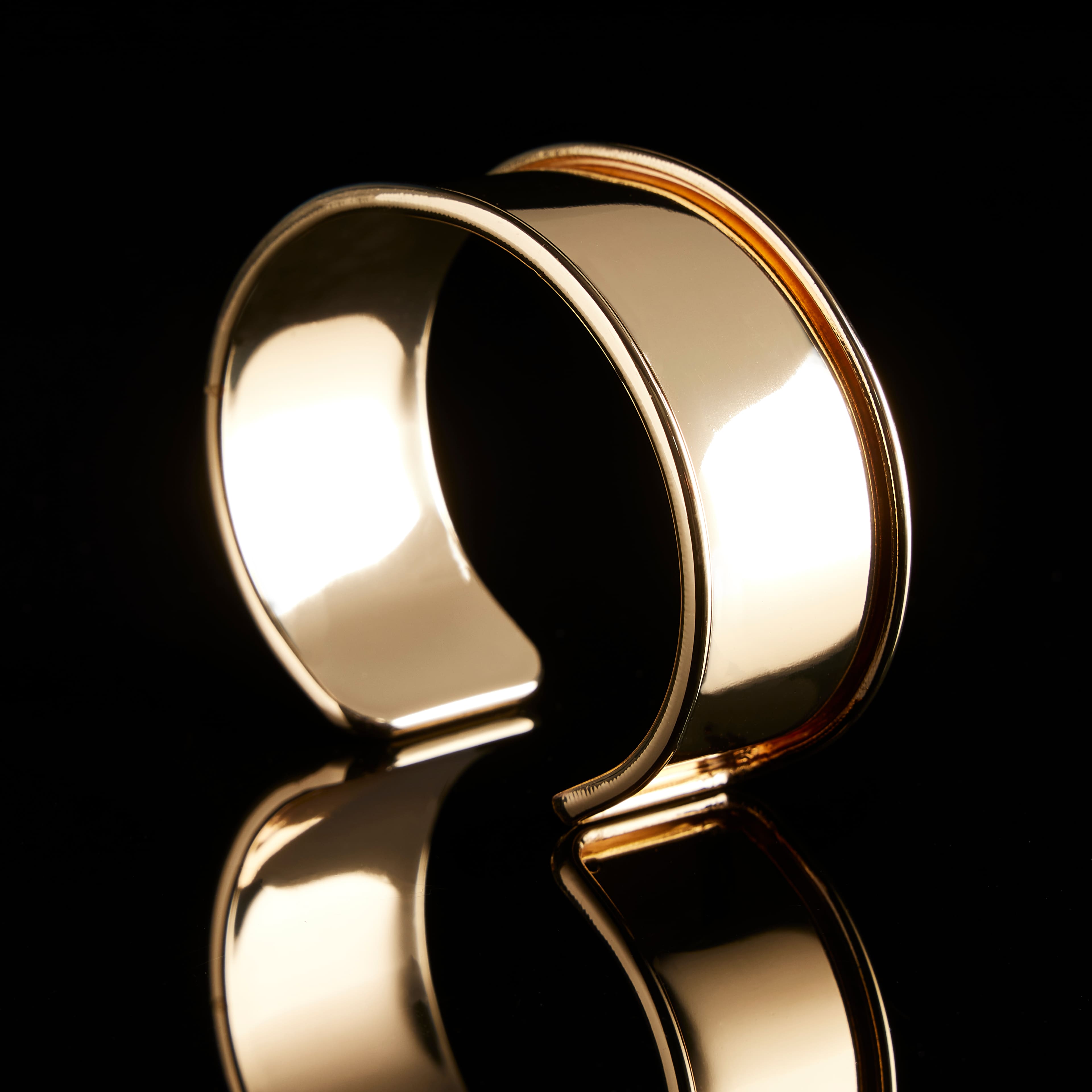 12 Pack: Gold Cuff Bracelet with Inlay by Bead Landing™