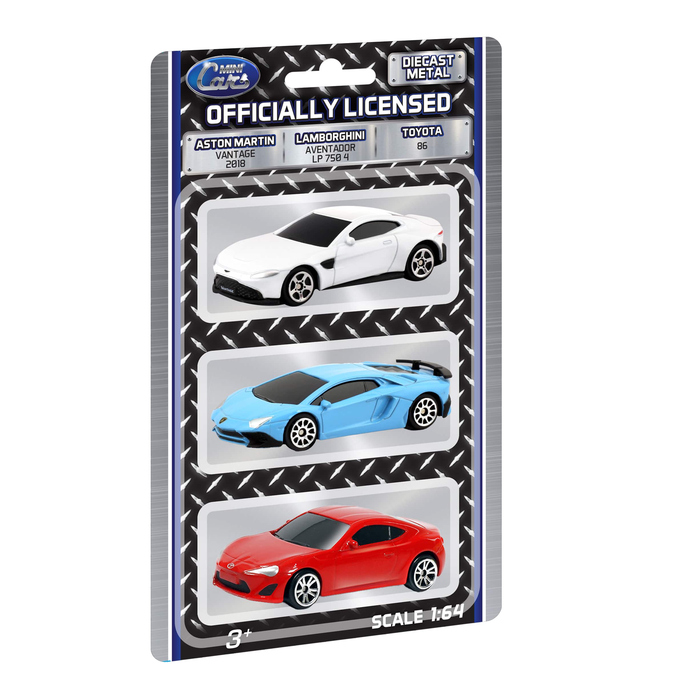Assorted Die Cast Mini Series 1:64 Scale Car Set, 3pc.