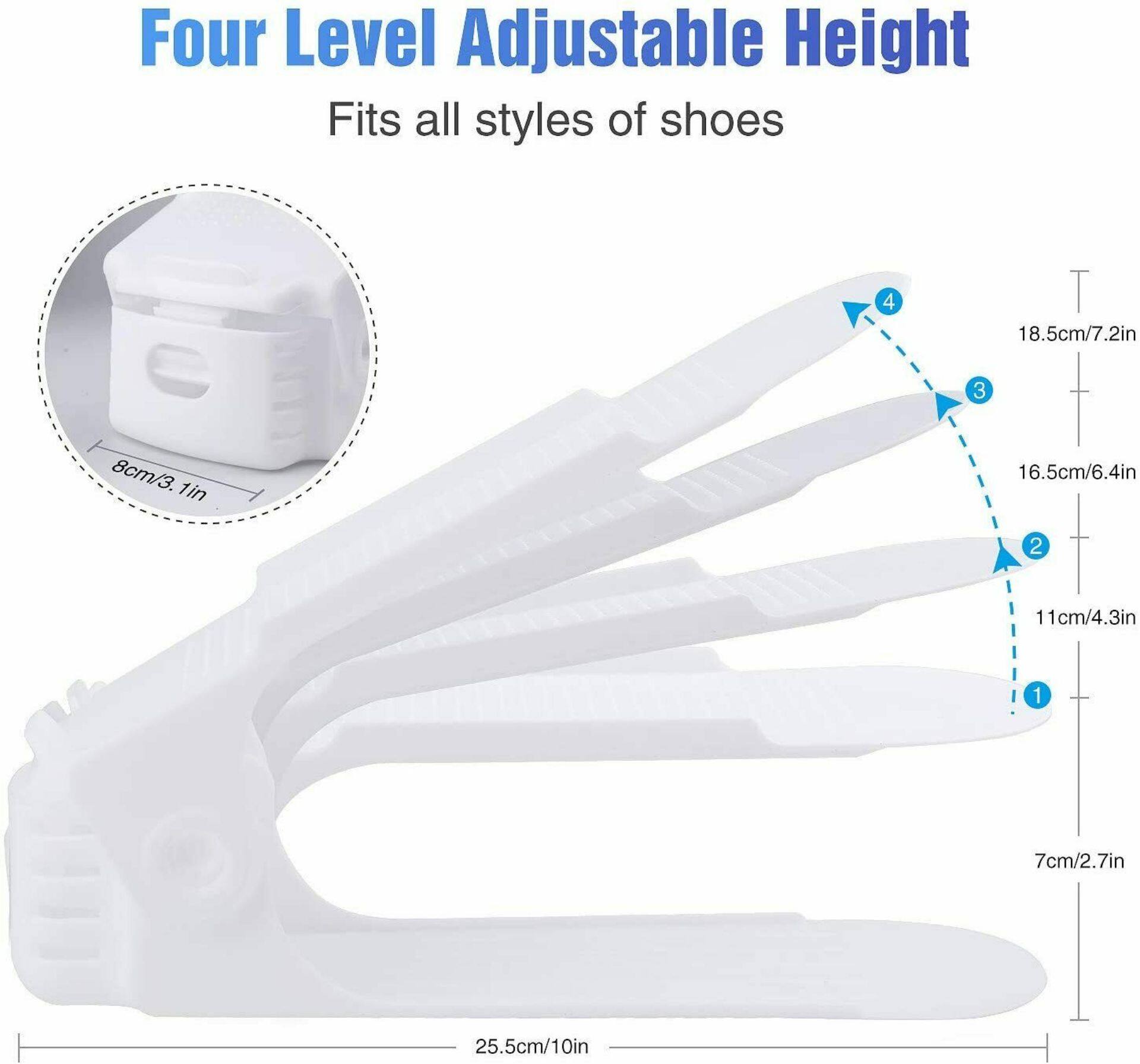 NEX&#x2122; Shoe Slots Adjustable Shoe Holder, 10ct.