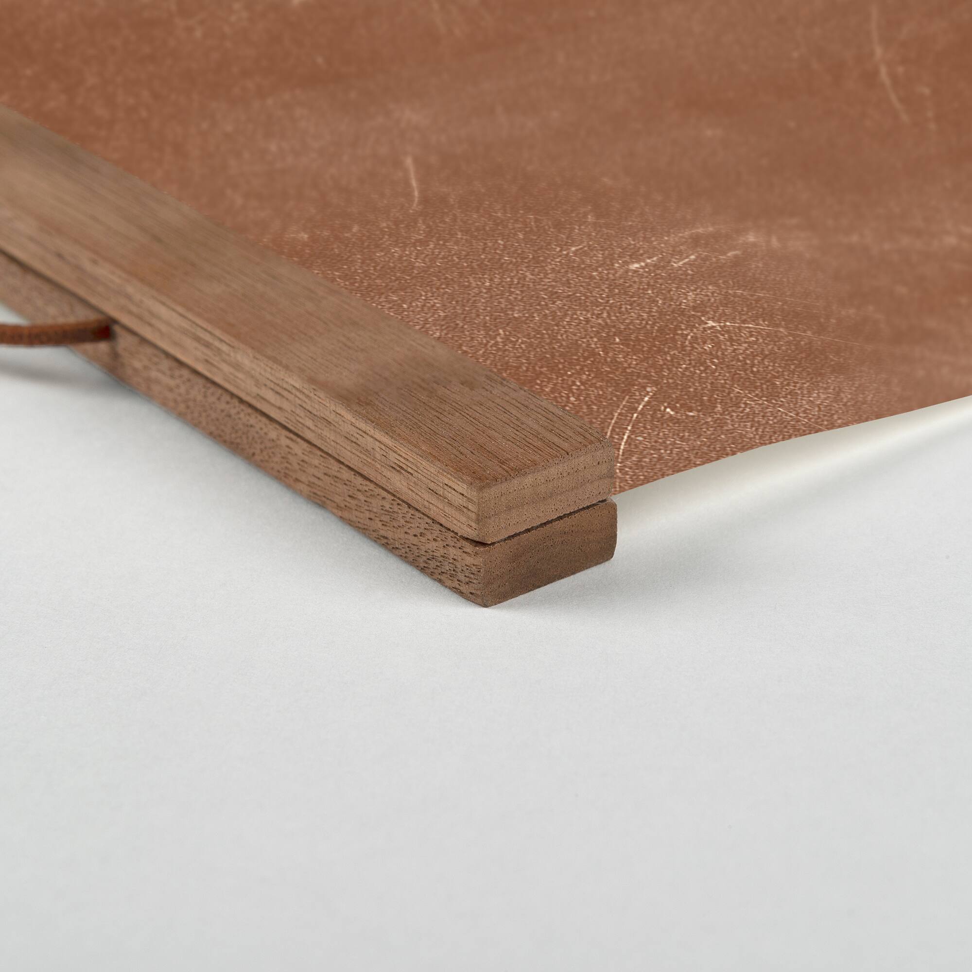 Less House More Home 12" x 16" Teak Hanging Canvas