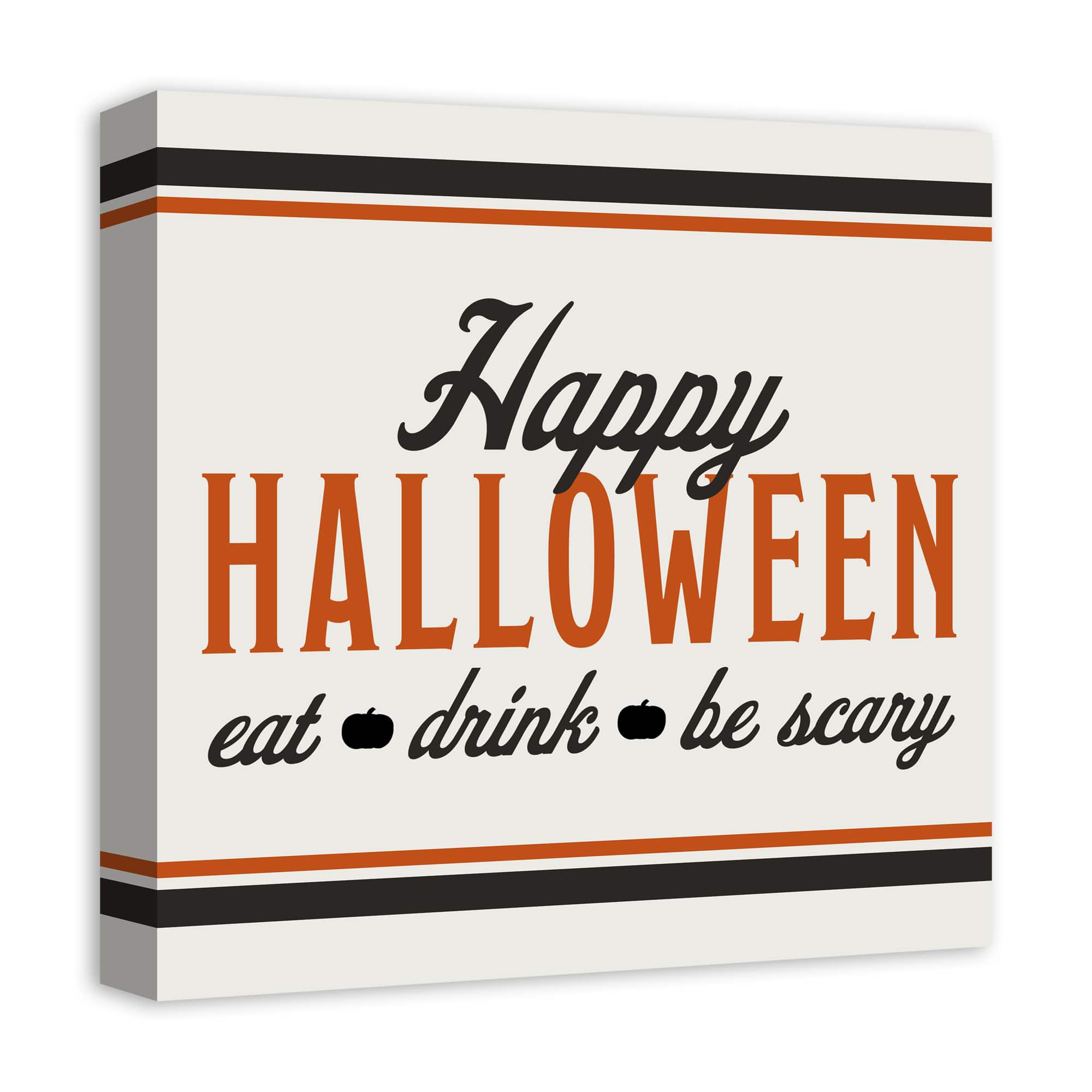 Happy Halloween Canvas Wall Art