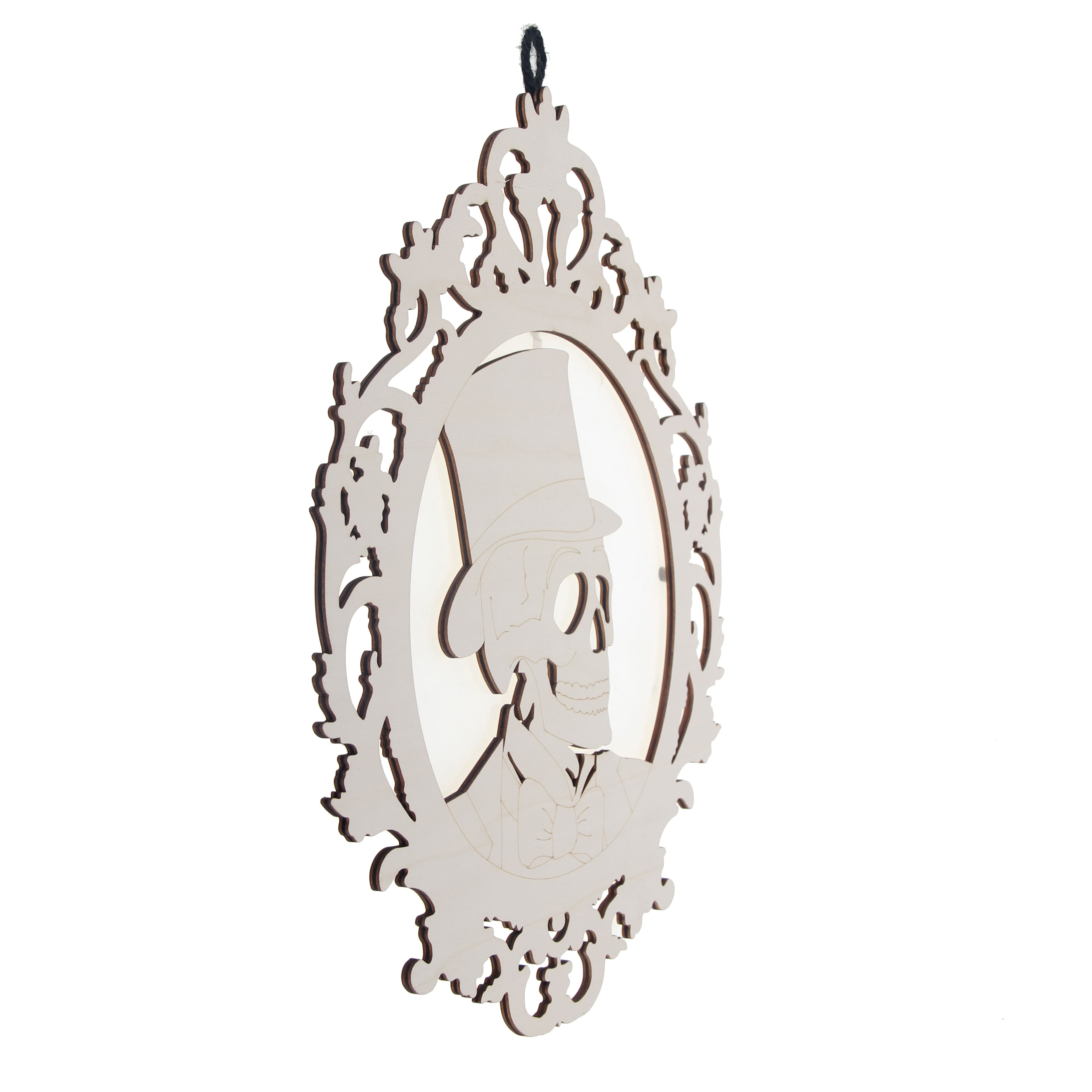 15.75&#x22; DIY Gentleman Cameo Hanging Wood D&#xE9;cor by Make Market&#xAE;
