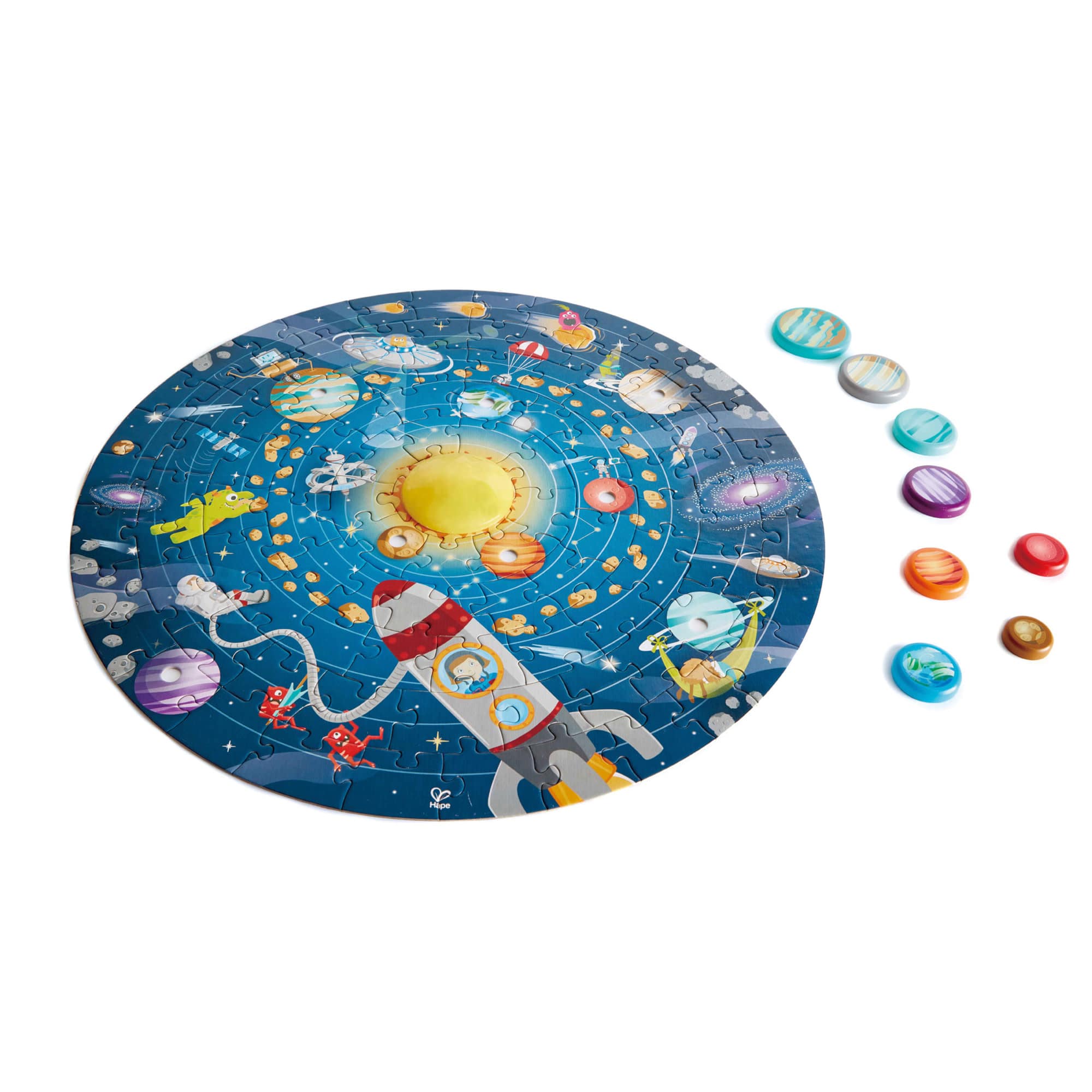 Hape Large Wooden Solar System Puzzle