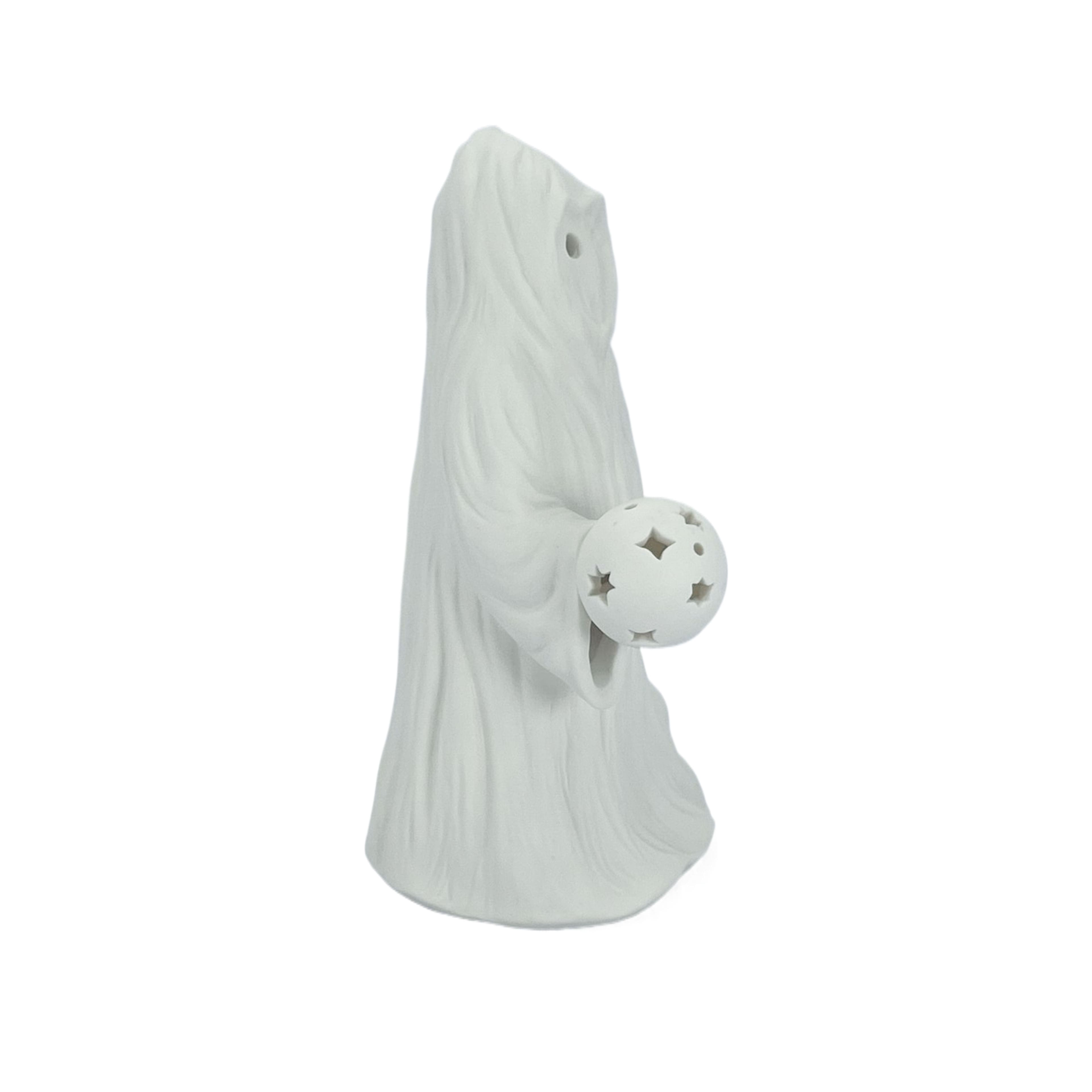 7.75&#x22; DIY Ceramic LED Hooded Figure D&#xE9;cor by Make Market&#xAE;