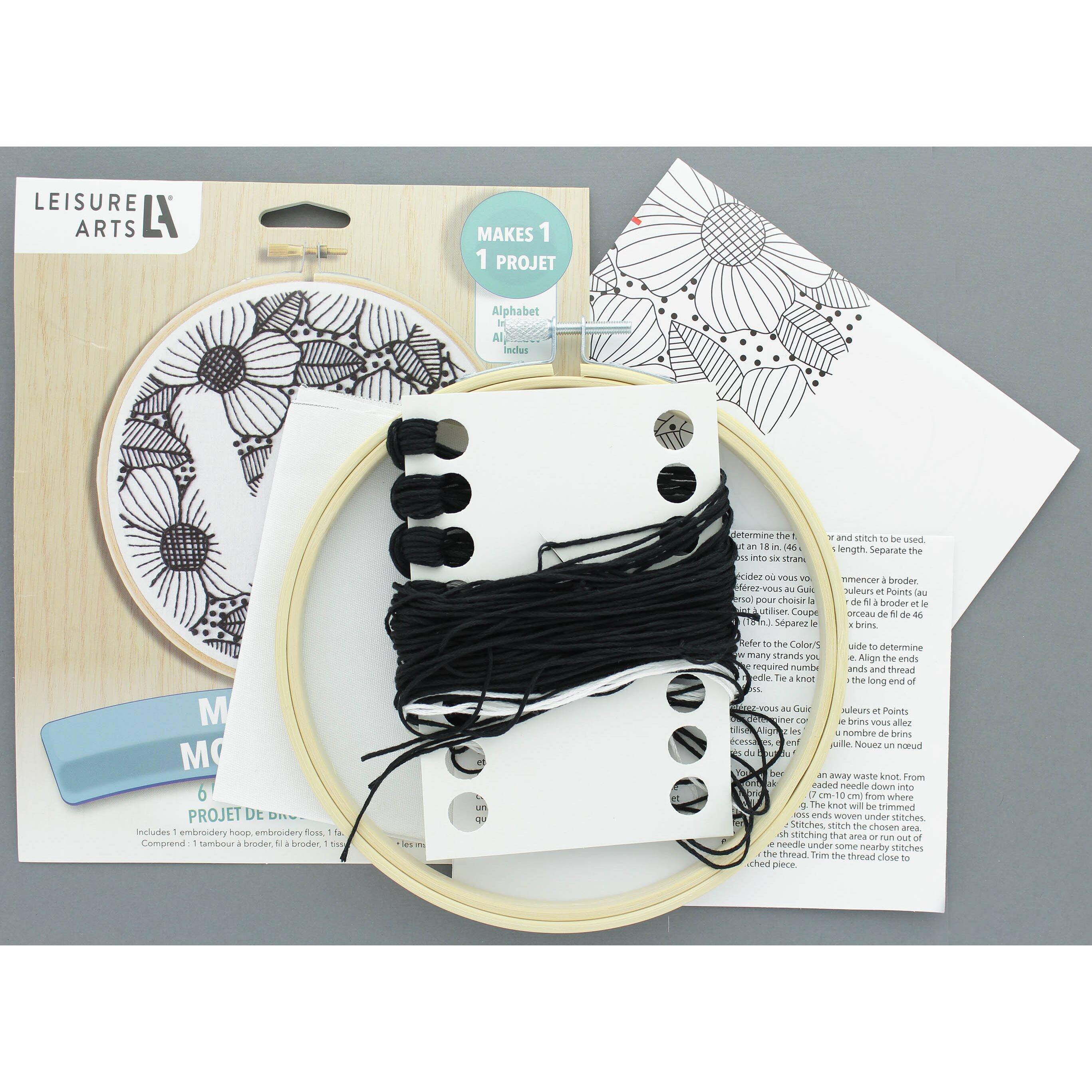 Leisure Arts® 6" Monogram Embroidery Kit