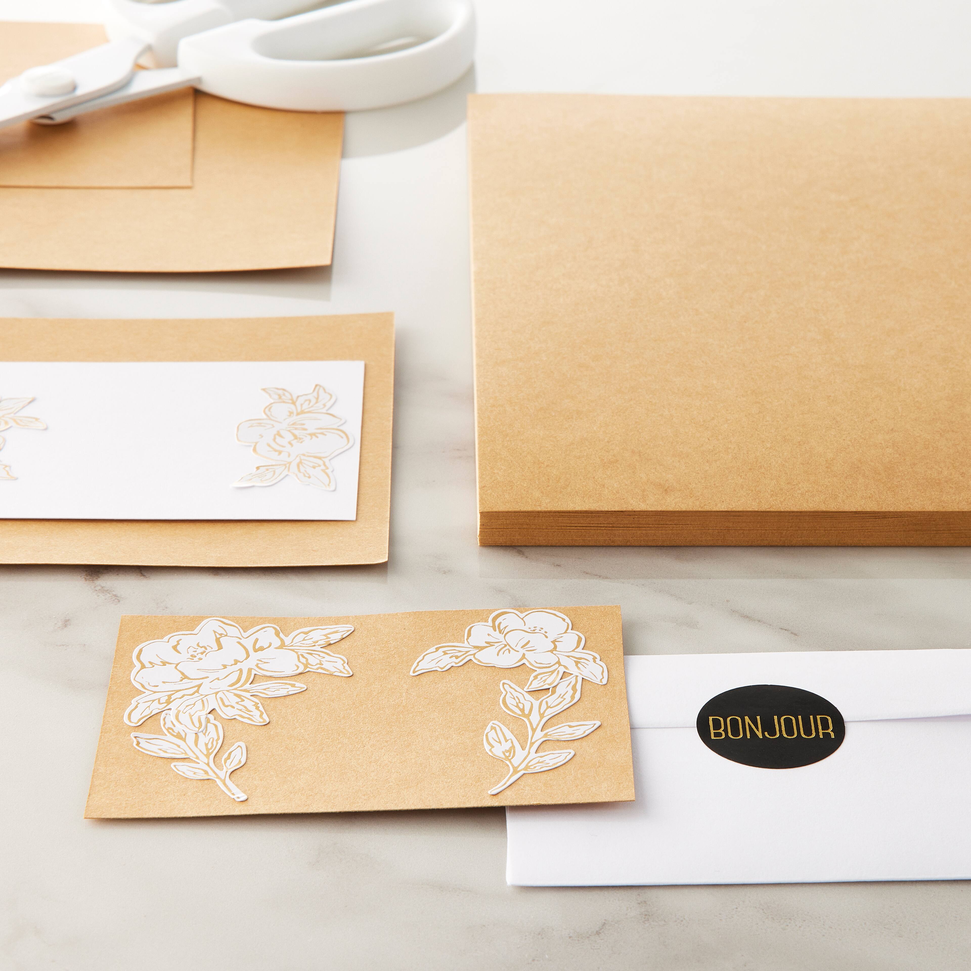 12 Packs: 100 ct. (1,200 total) Kraft 8&#x22; x 8&#x22; Cardstock Paper by Recollections&#x2122;