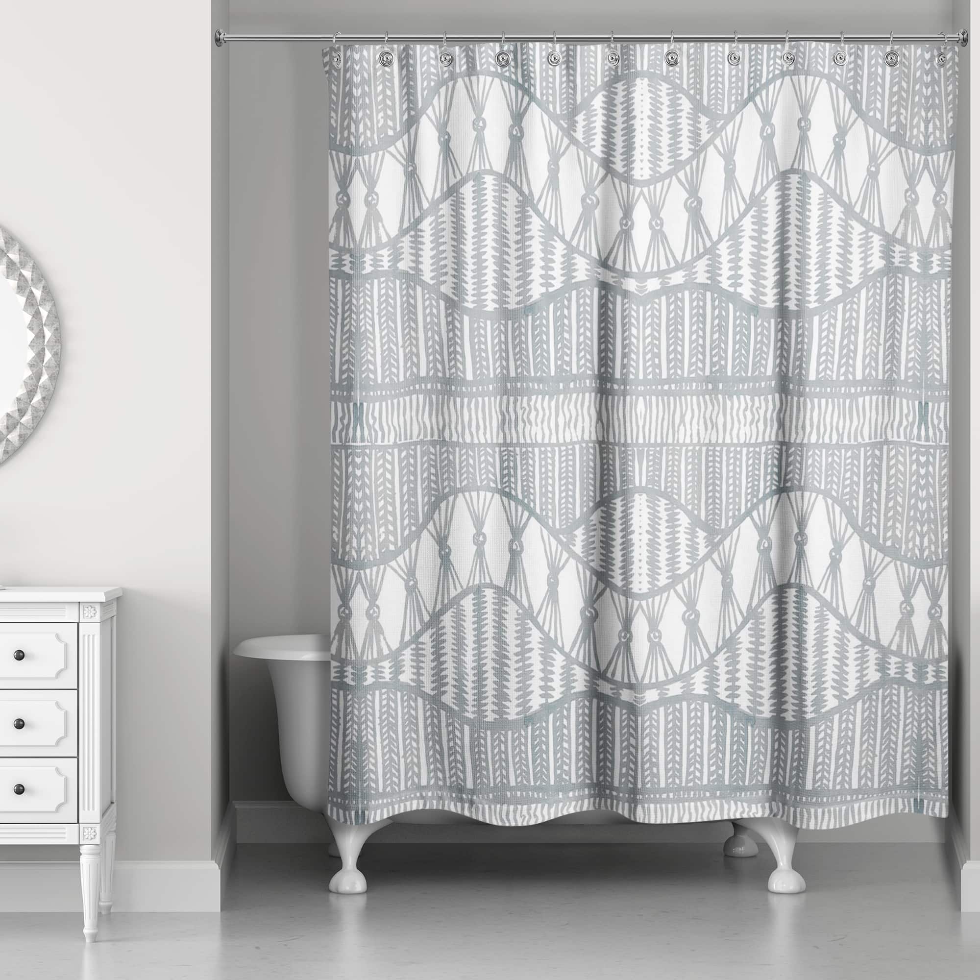 Lace Pattern Shower Curtain