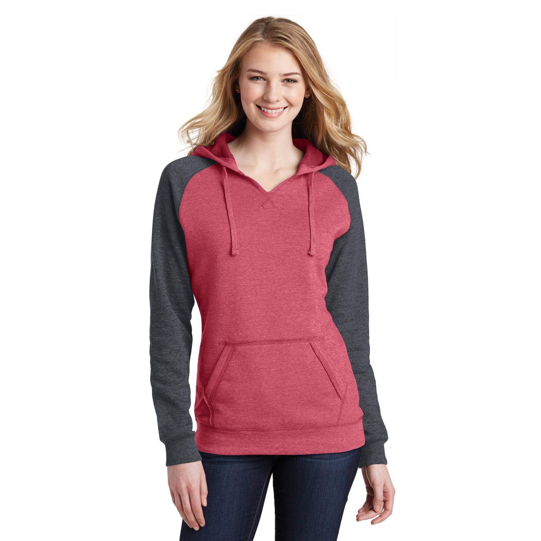 District&#xAE; Women&#x27;s Lightweight Fleece Raglan Hoodie