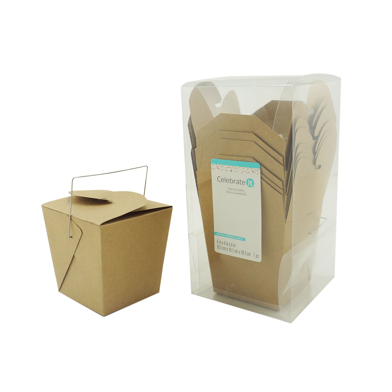 4" Kraft Take-Out Box Set by Celebrate It™