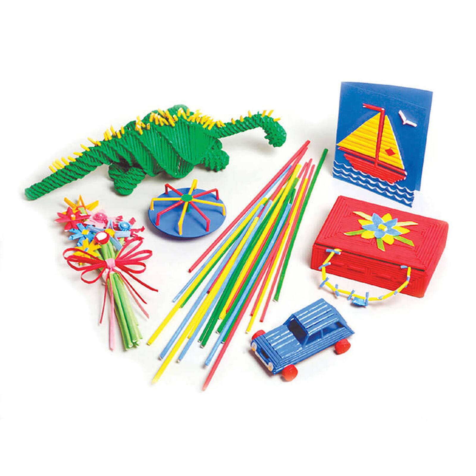 6 Packs: 1,800 ct. (10,800 total) Pacon® Artstraws® 4mm Assorted Paper Tubes