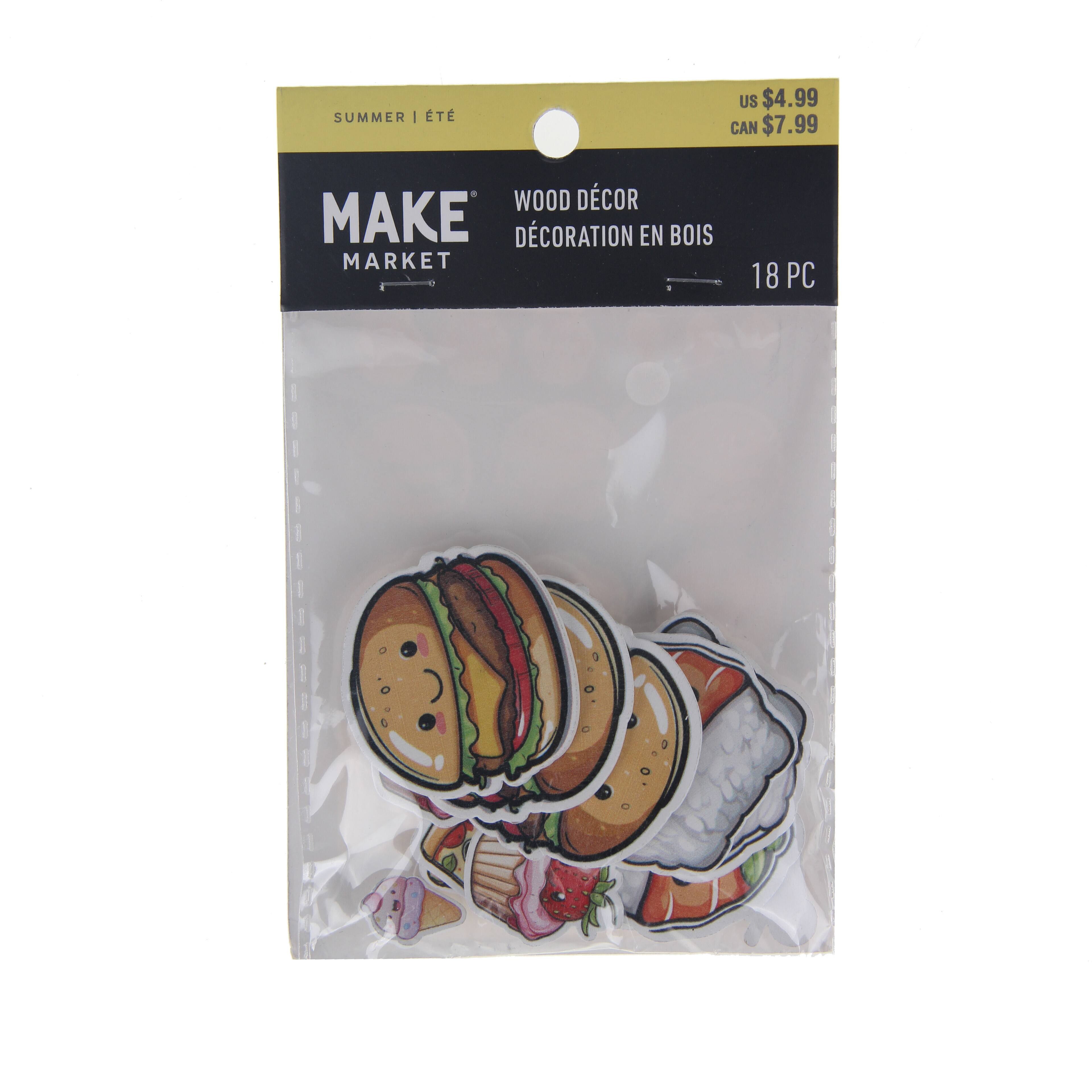 Kawaii Finished Wood D&#xE9;cor Shapes by Make Market&#xAE;