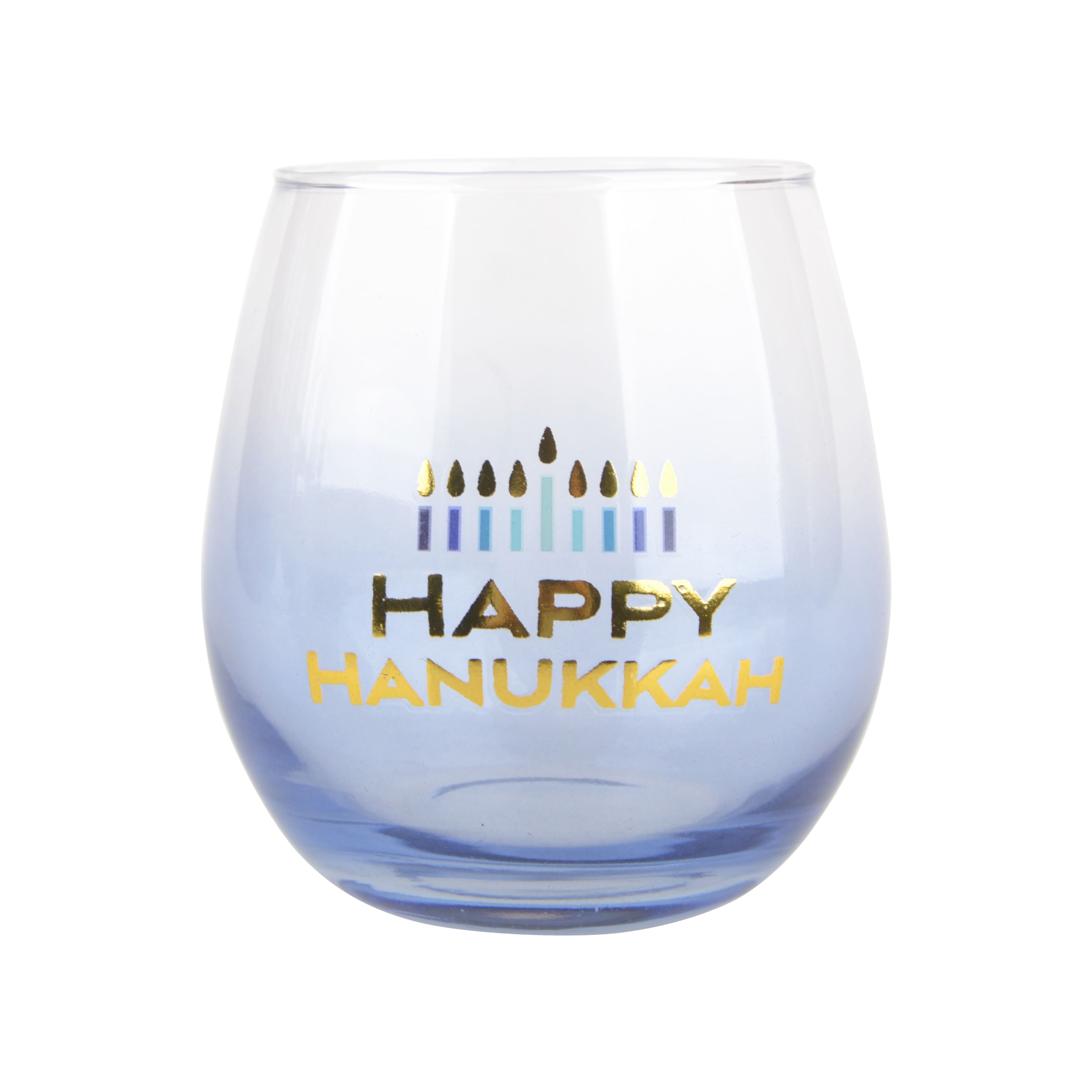 Assorted 14oz. Ombre Hanukkah Wine Glass by Ashland&#xAE;