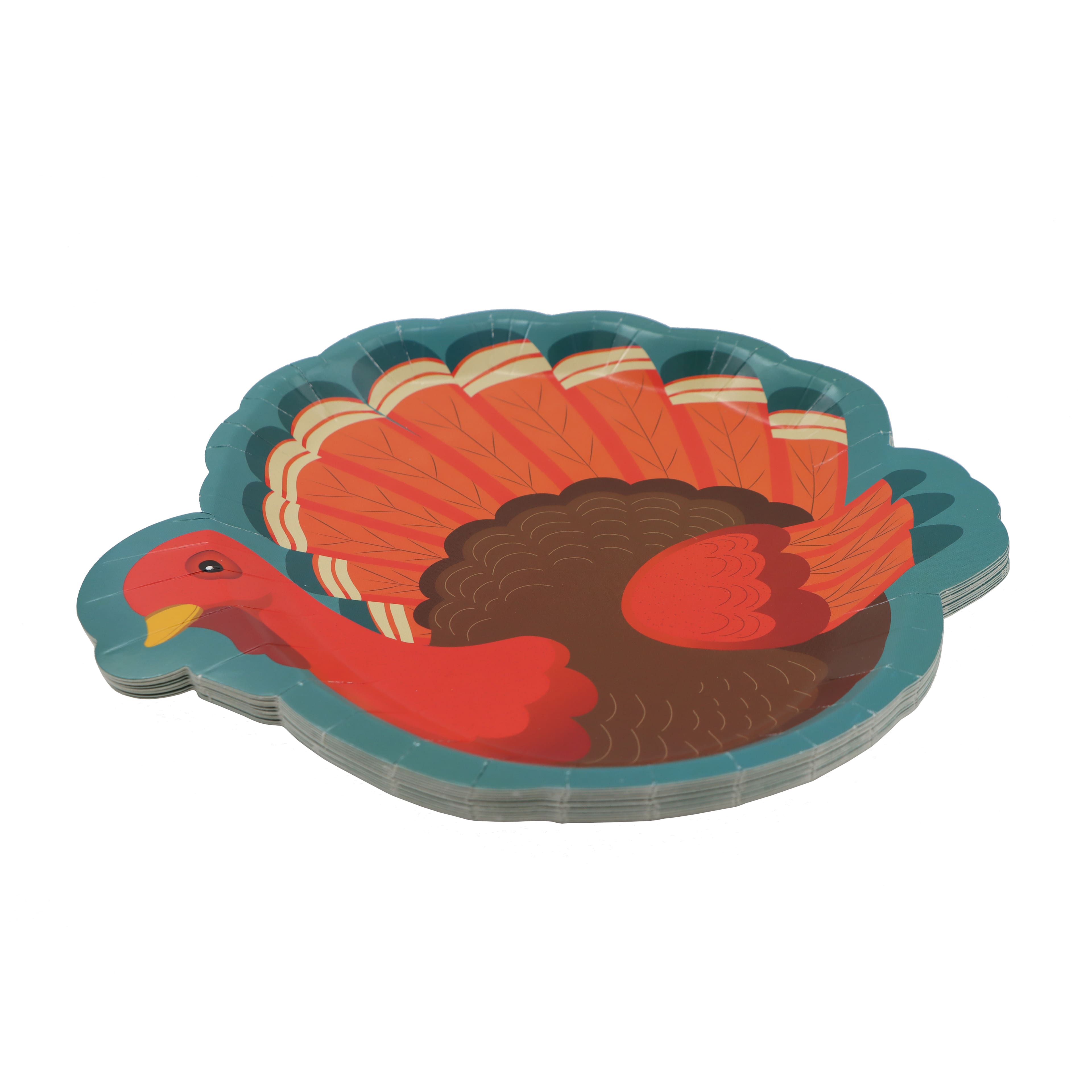 9&#x22; Thanksgiving Turkey Paper Plates, 12ct. by Celebrate It&#x2122;