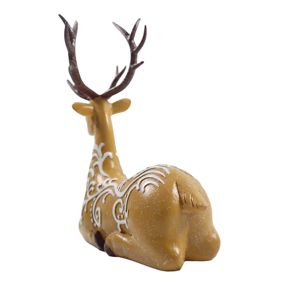 7.5&#x22; Frosted Sitting Deer Tabletop D&#xE9;cor by Ashland&#xAE;