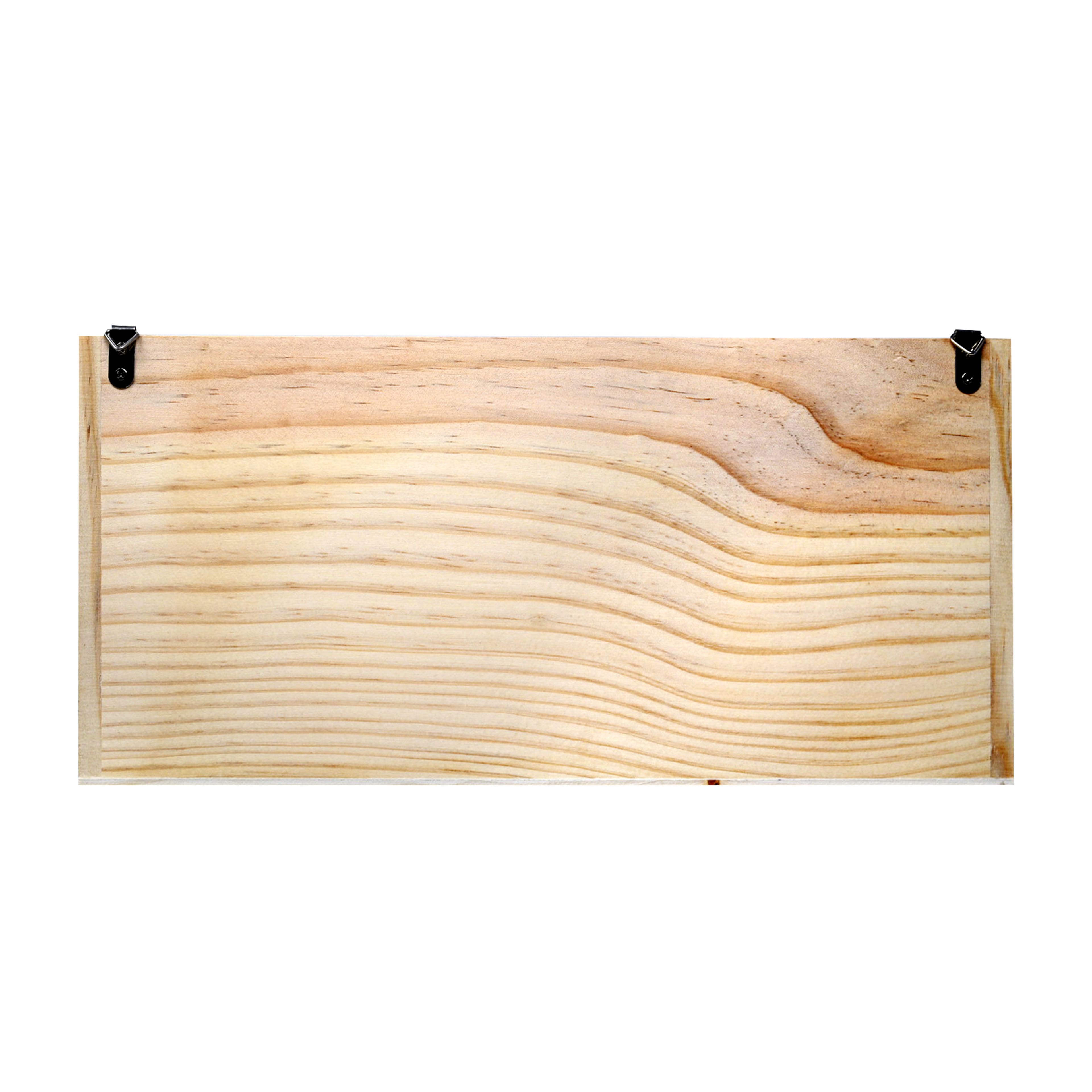 11.5&#x22; 3 Compartment Wood Wall Organizer Box