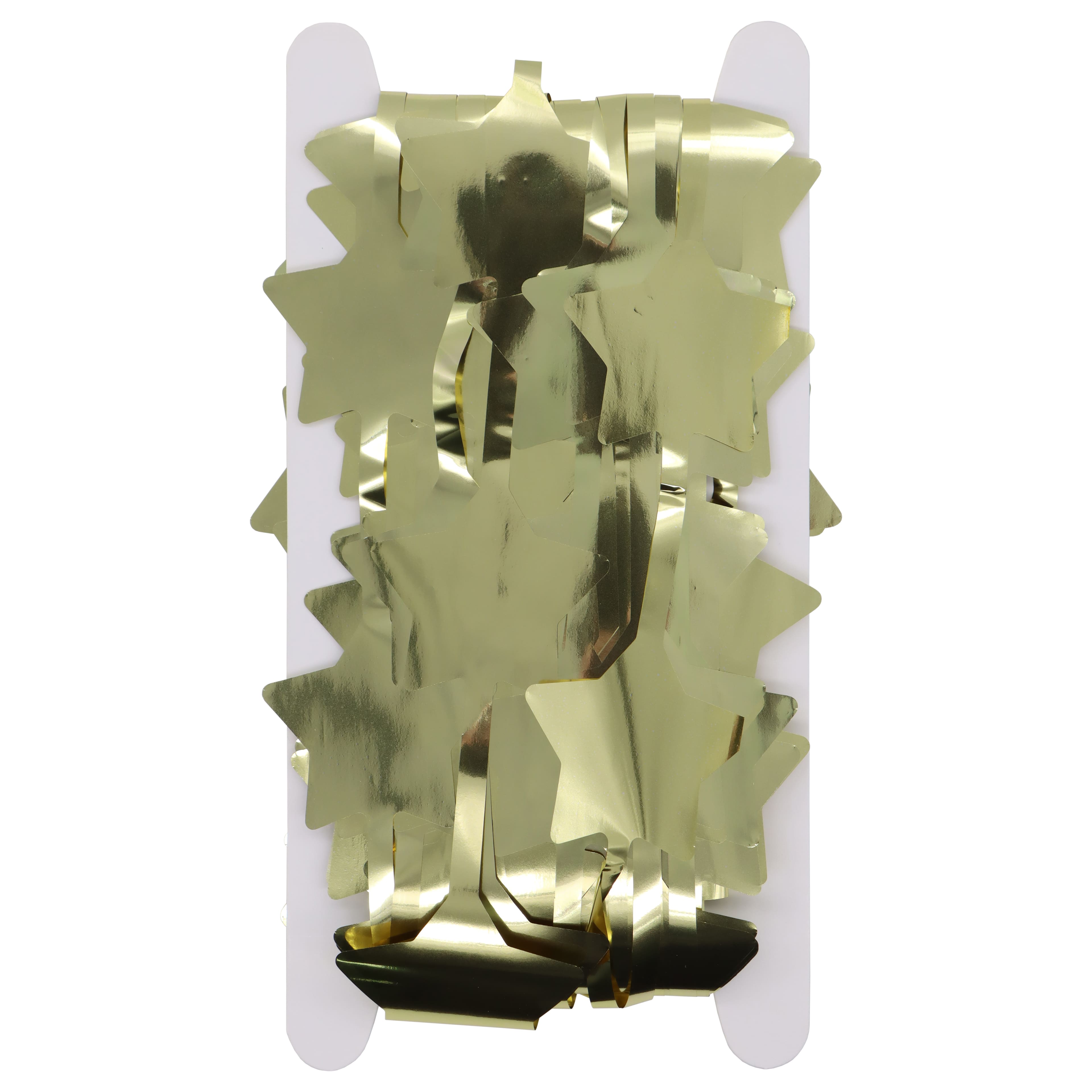 12 Pack: 6.25 ft. Gold Star Fringe Curtain by Celebrate It™