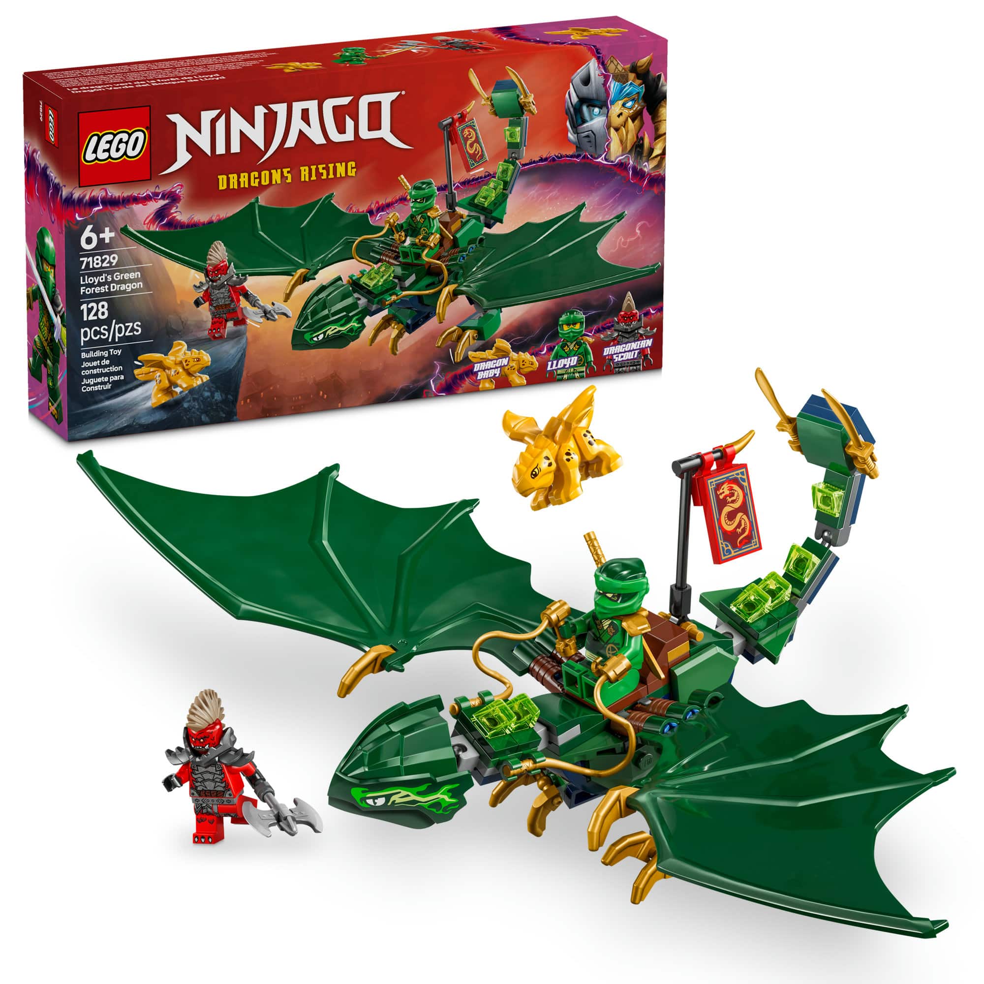 LEGO® NINJAGO® Lloyd’s Green Forest Dragon Toy 71829