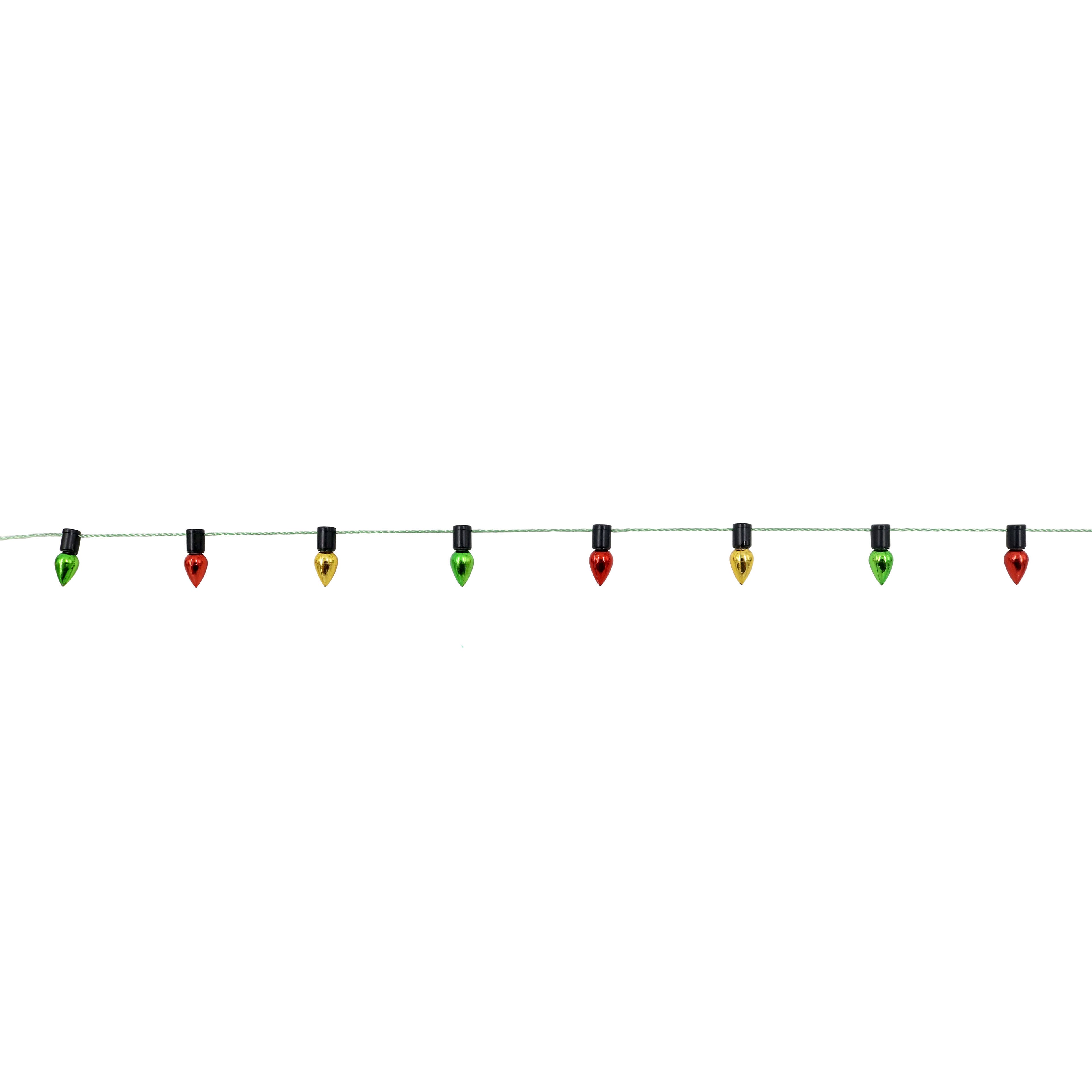 Mini Red, Green &#x26; Gold Bulb Garland by Ashland&#xAE;