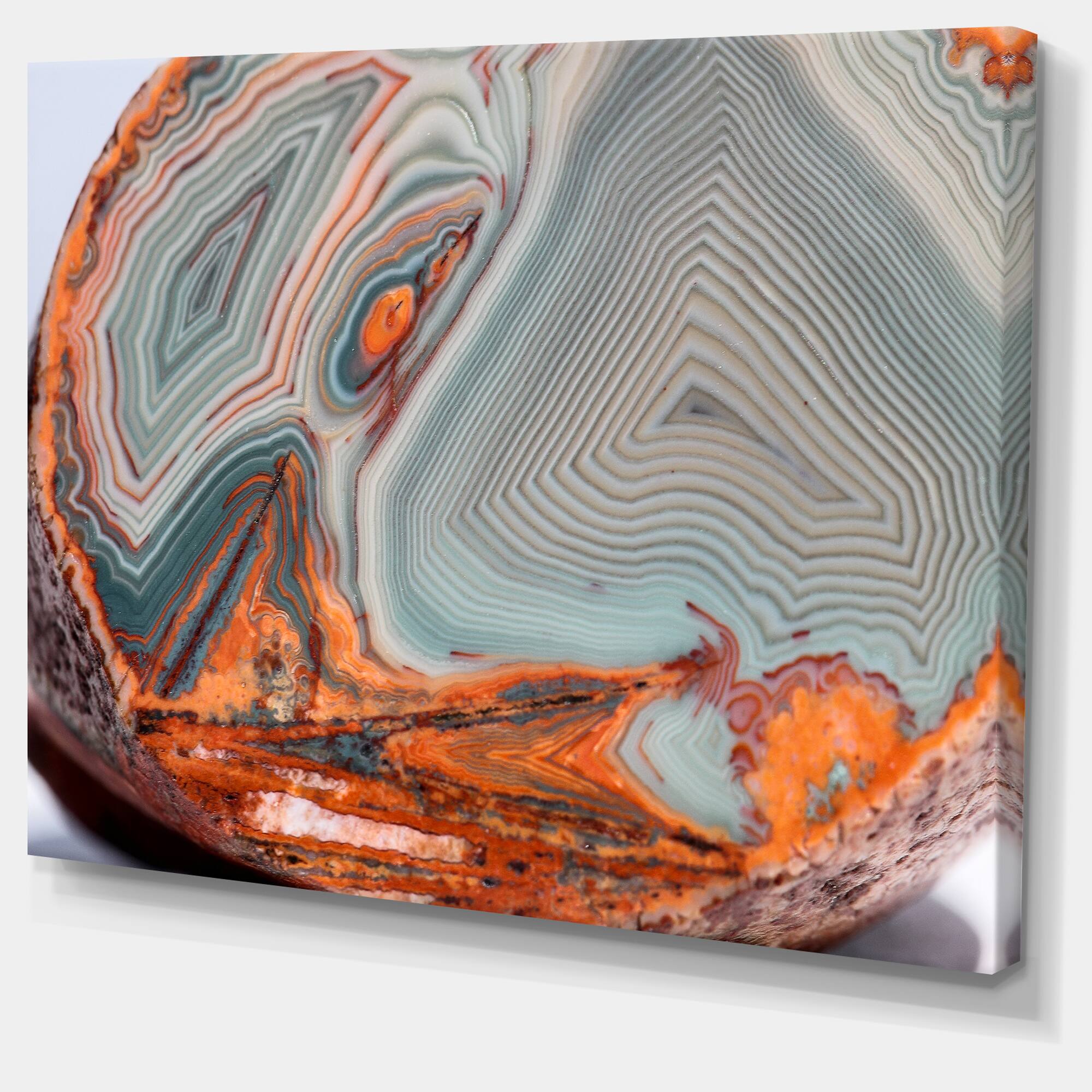 Designart - Beautiful Lake Superior Agate - Abstract Canvas Art Print