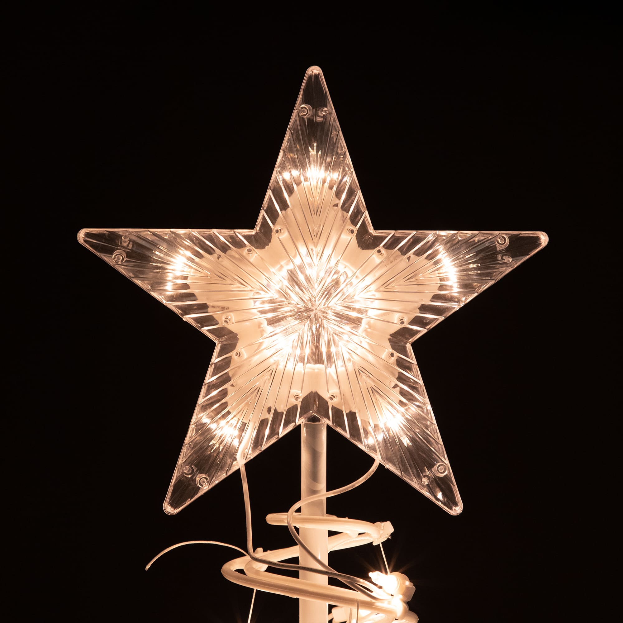 2 Pack Pre-Lit White Outdoor Spiral Cone Christmas Trees