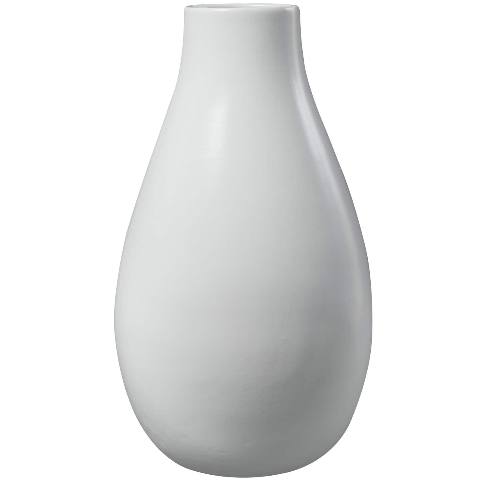 20&#x22; Modern Teardrop Ceramic Vase