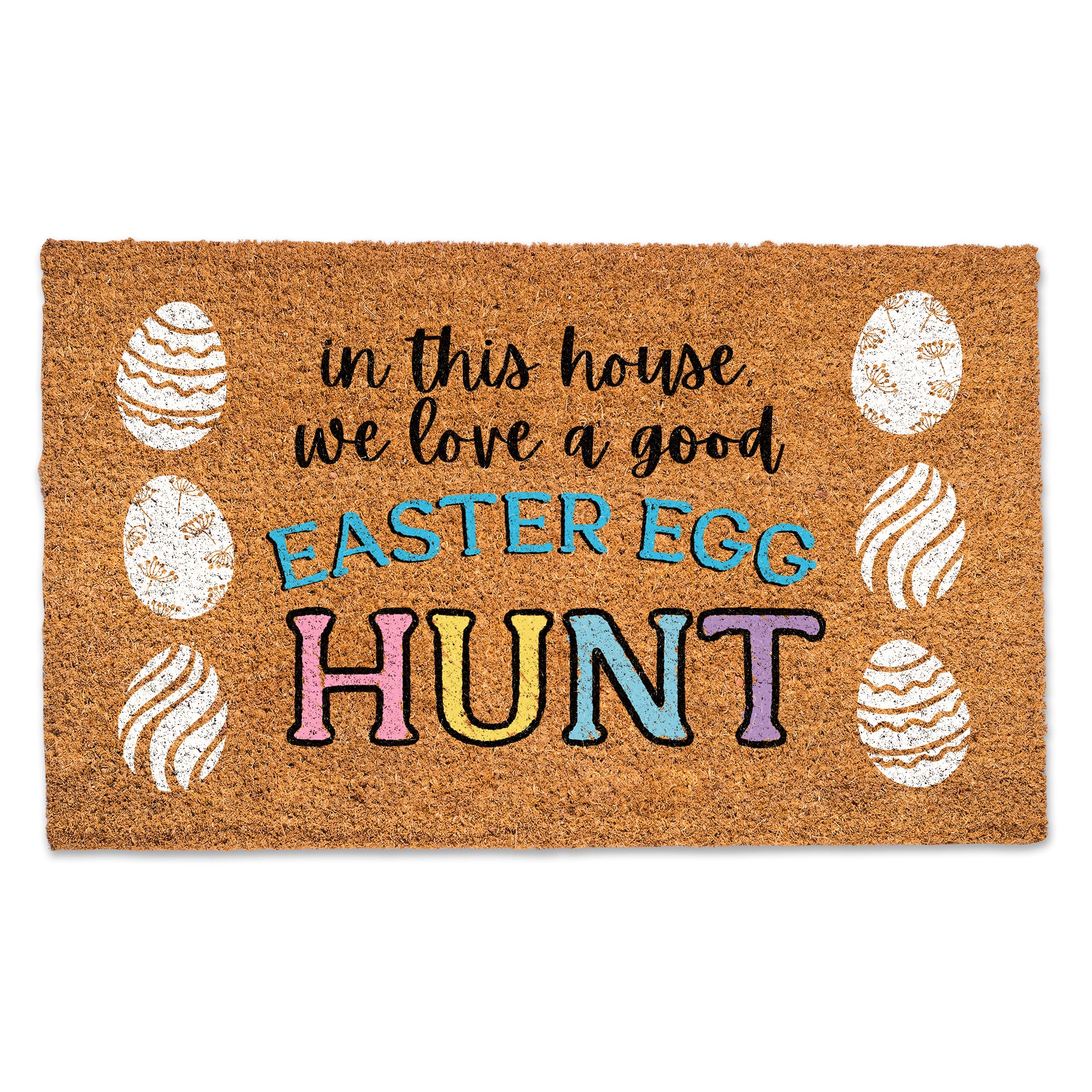 We Love a Good Easter Egg Hunt 30&#x22; x 18&#x22; Door Mat