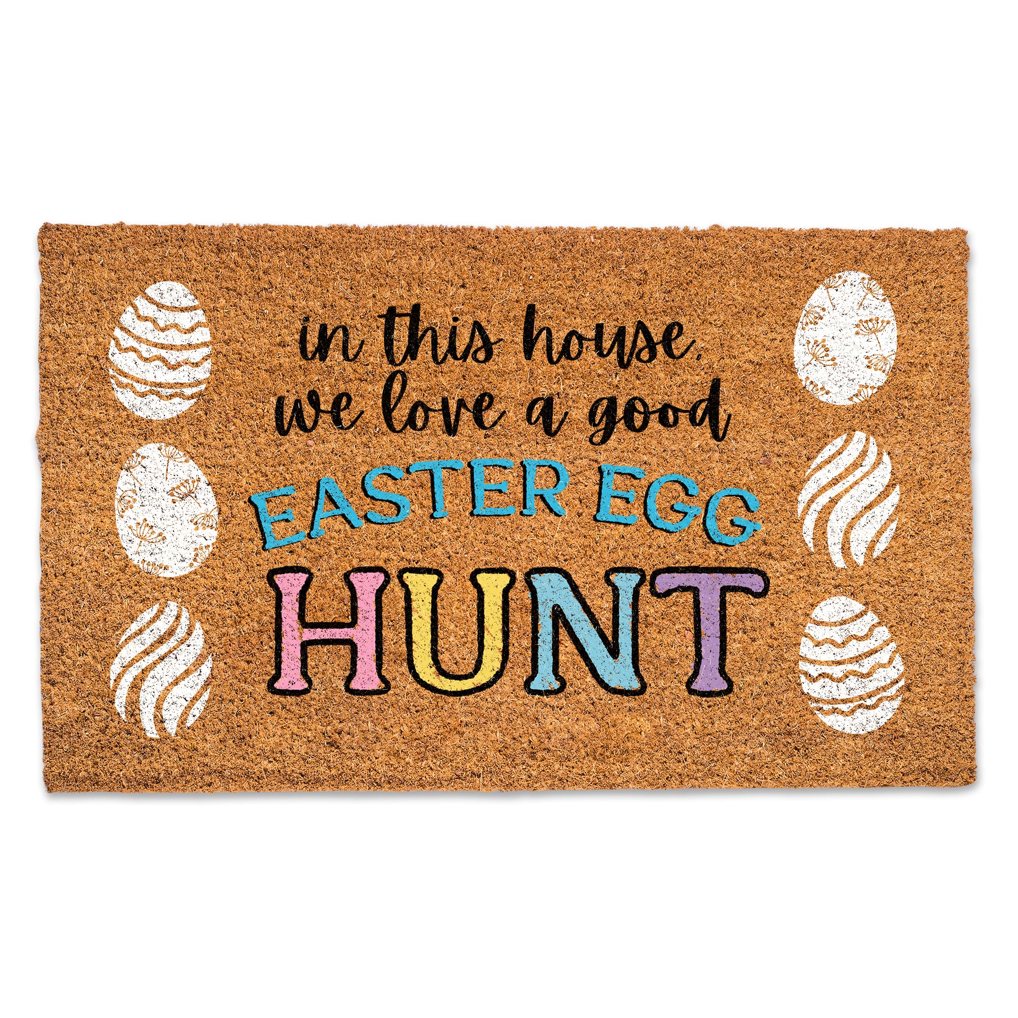 We Love a Good Easter Egg Hunt 30" x 18" Door Mat