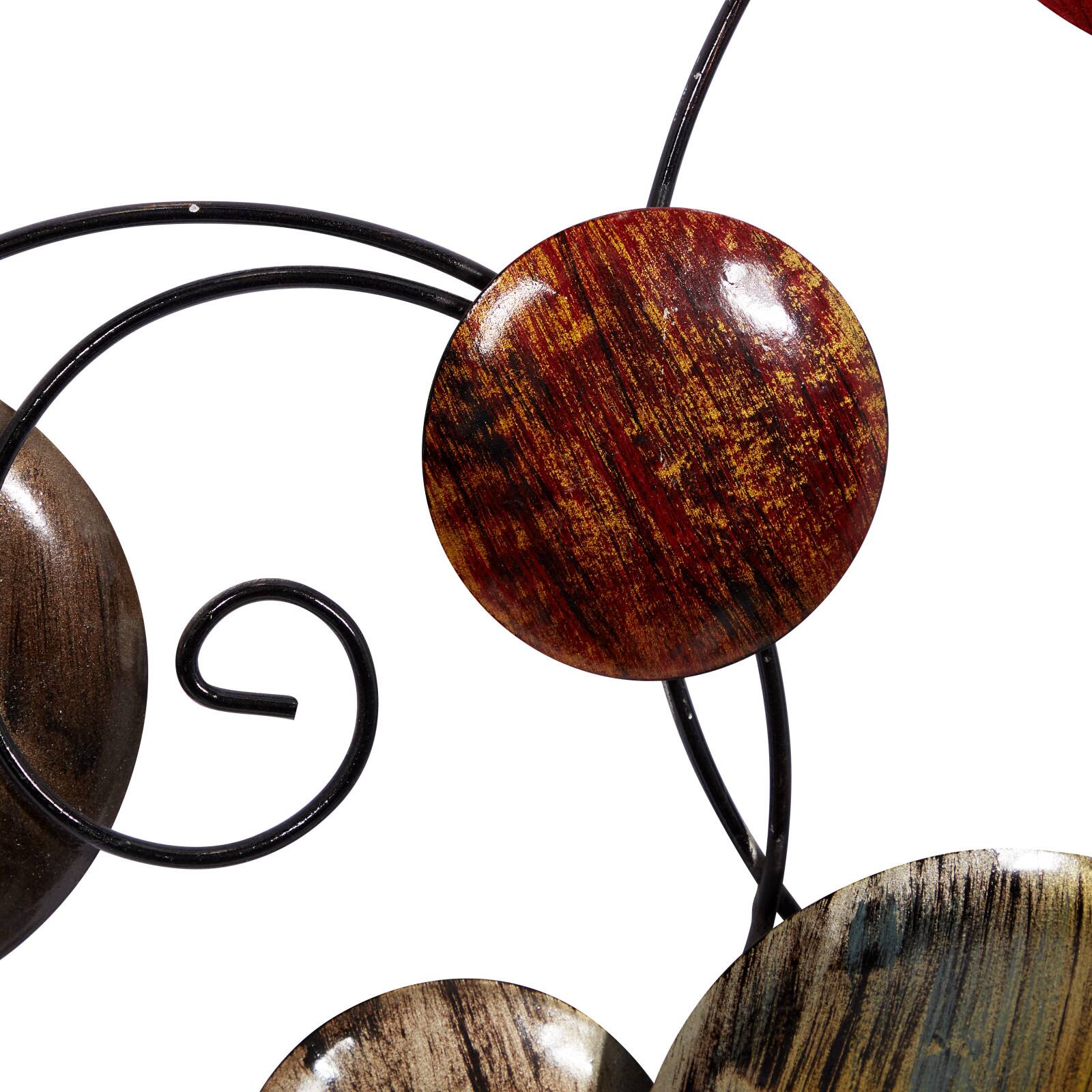 41" Multicolored Contemporary Ornamental Metal Wall Décor