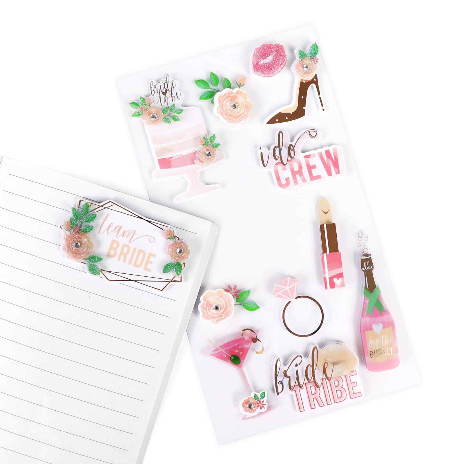 12 Pack: Wedding Party Dimensional Stickers by Recollections™