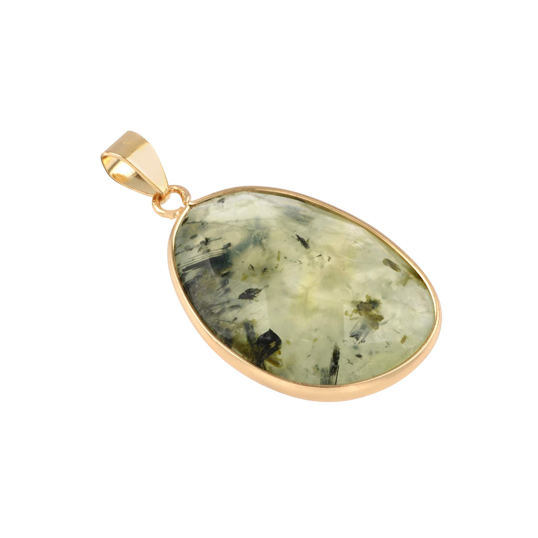 12 Pack: Prehnite Faceted Teardrop Pendant by Bead Landing™