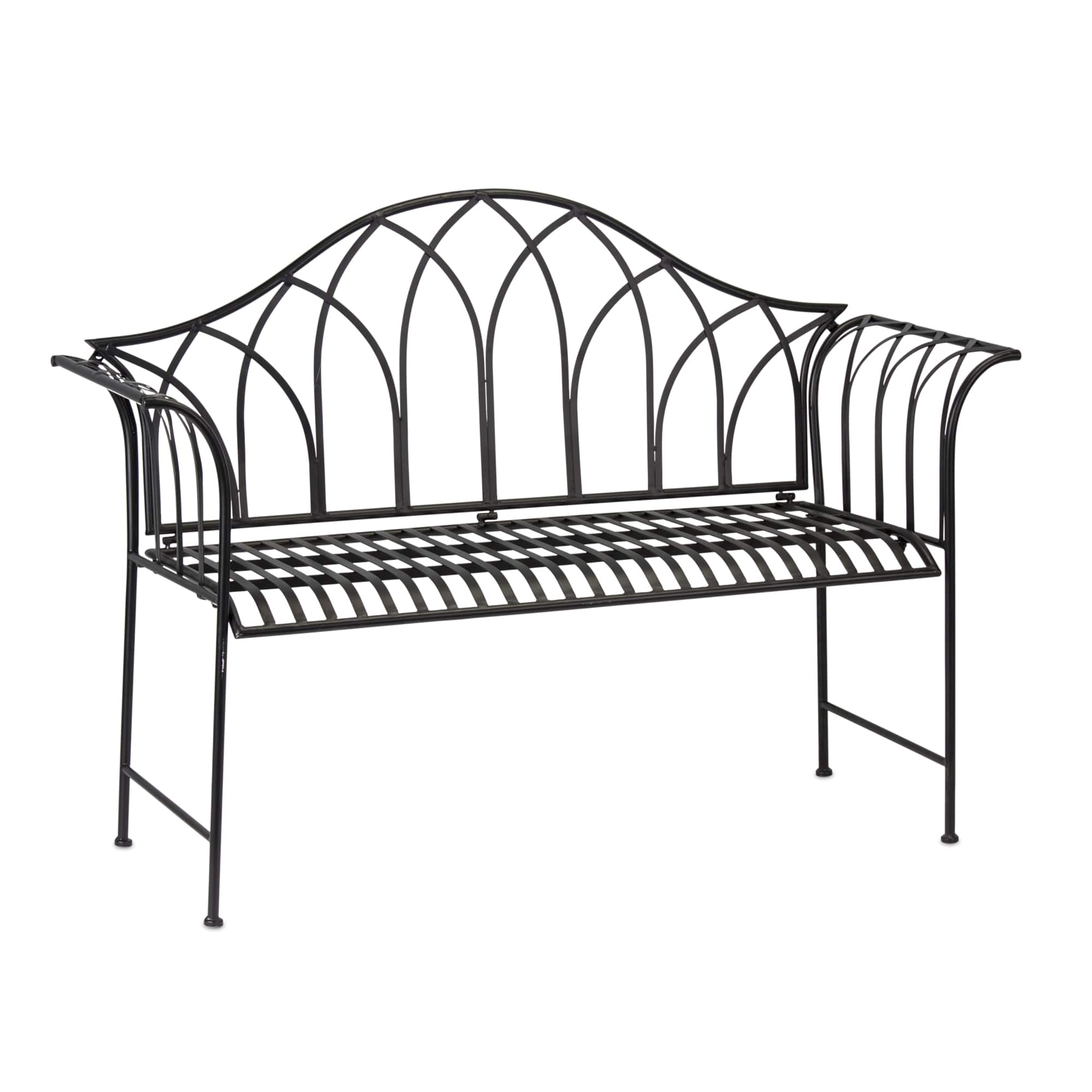 Lutyens metal garden online bench