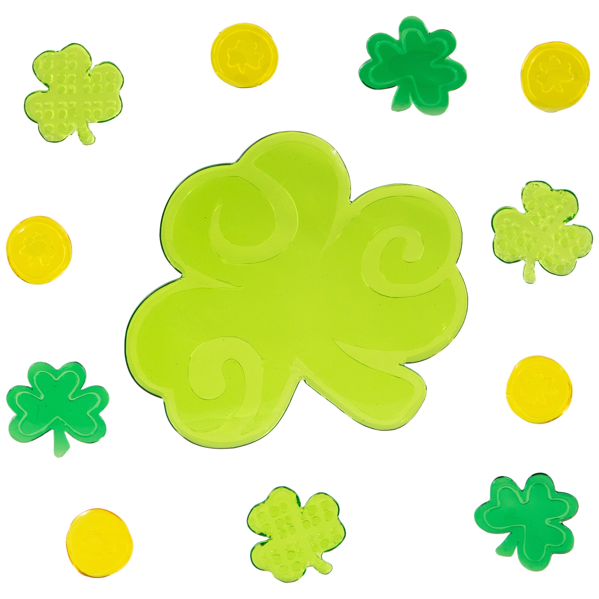 St. Patrick&#x27;s Day Gel Window Clings Set