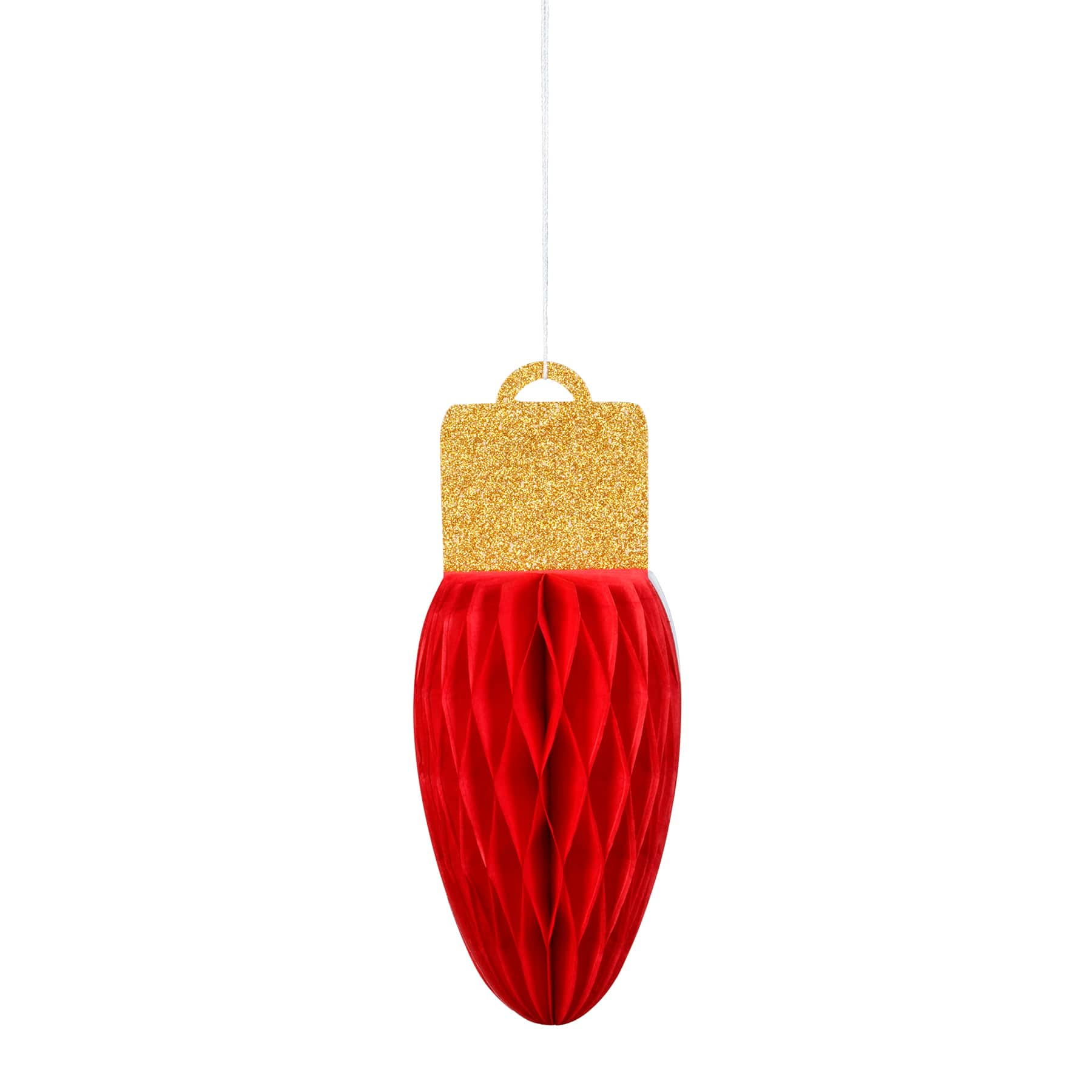 7&#x22; Christmas Bulb Honey Comb D&#xE9;cor, 3ct. by Celebrate It&#xAE;