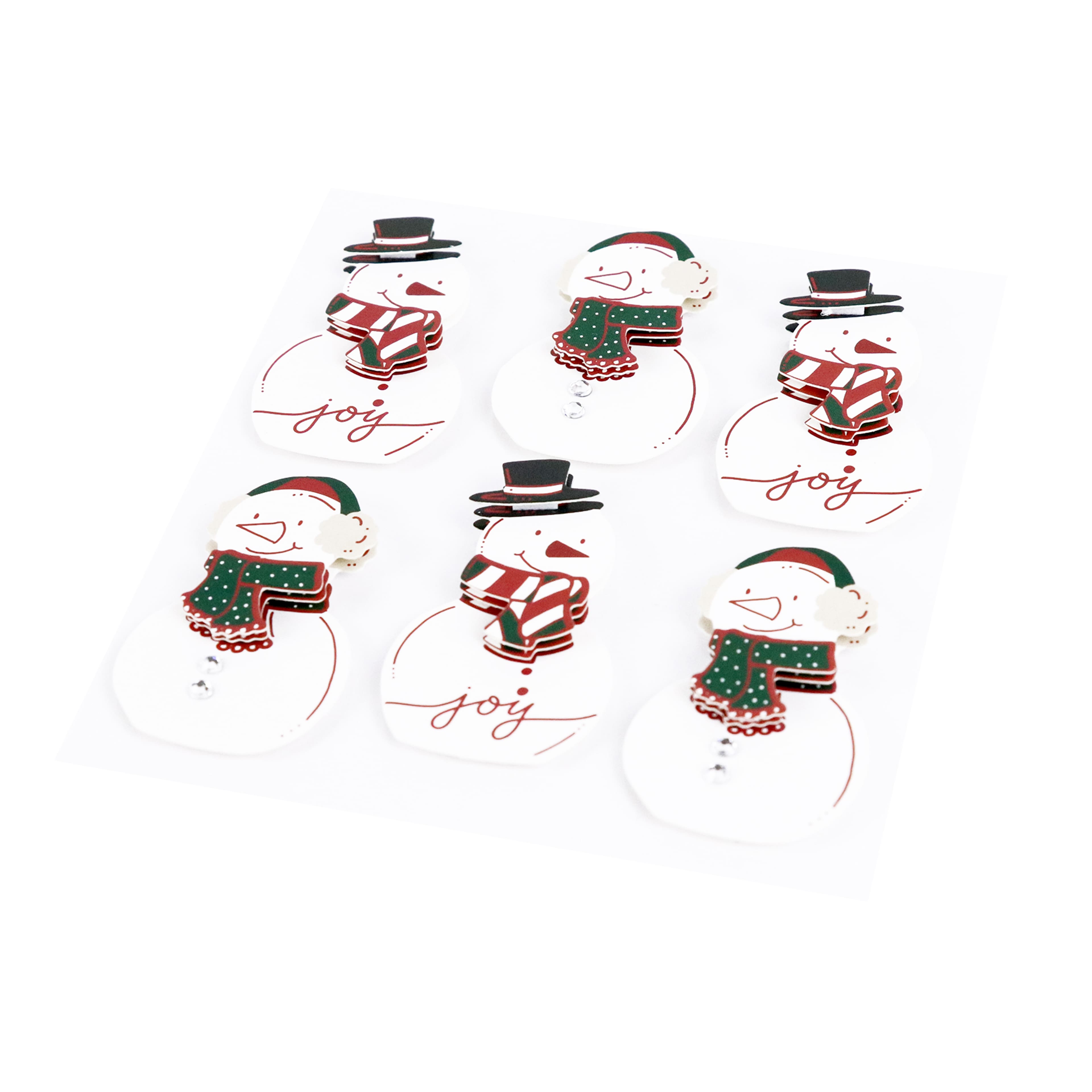 Snowman Joy Dimensional Stickers by Recollections&#x2122;