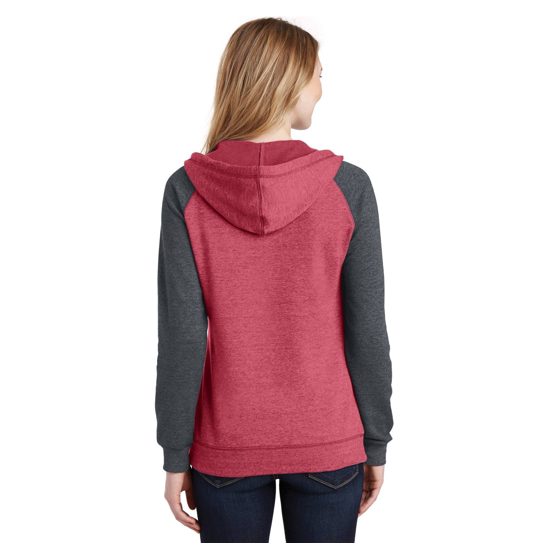 District® Women's Lightweight Fleece Raglan Hoodie