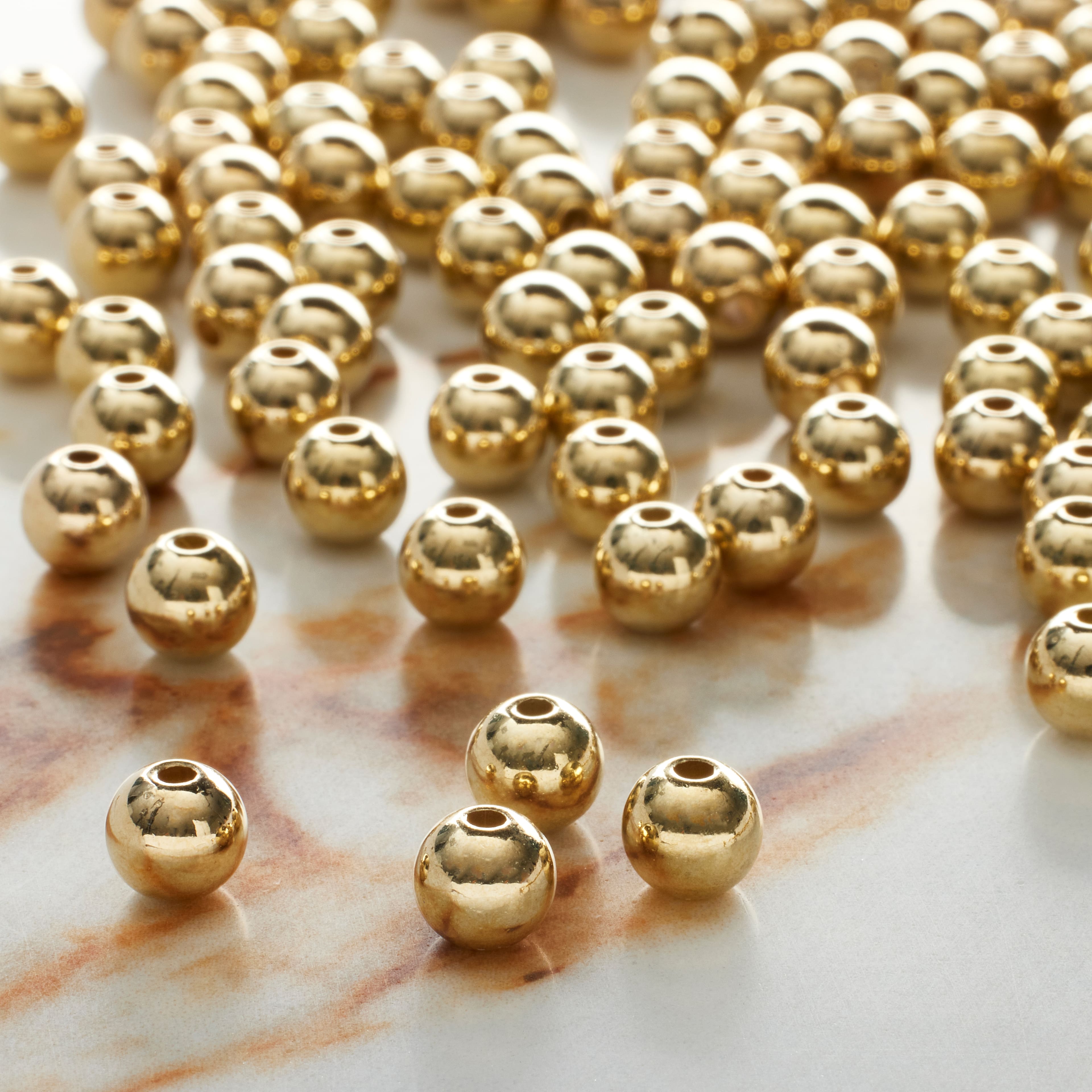 Metallic CCB Round Craft Beads by Bead Landing&#x2122;