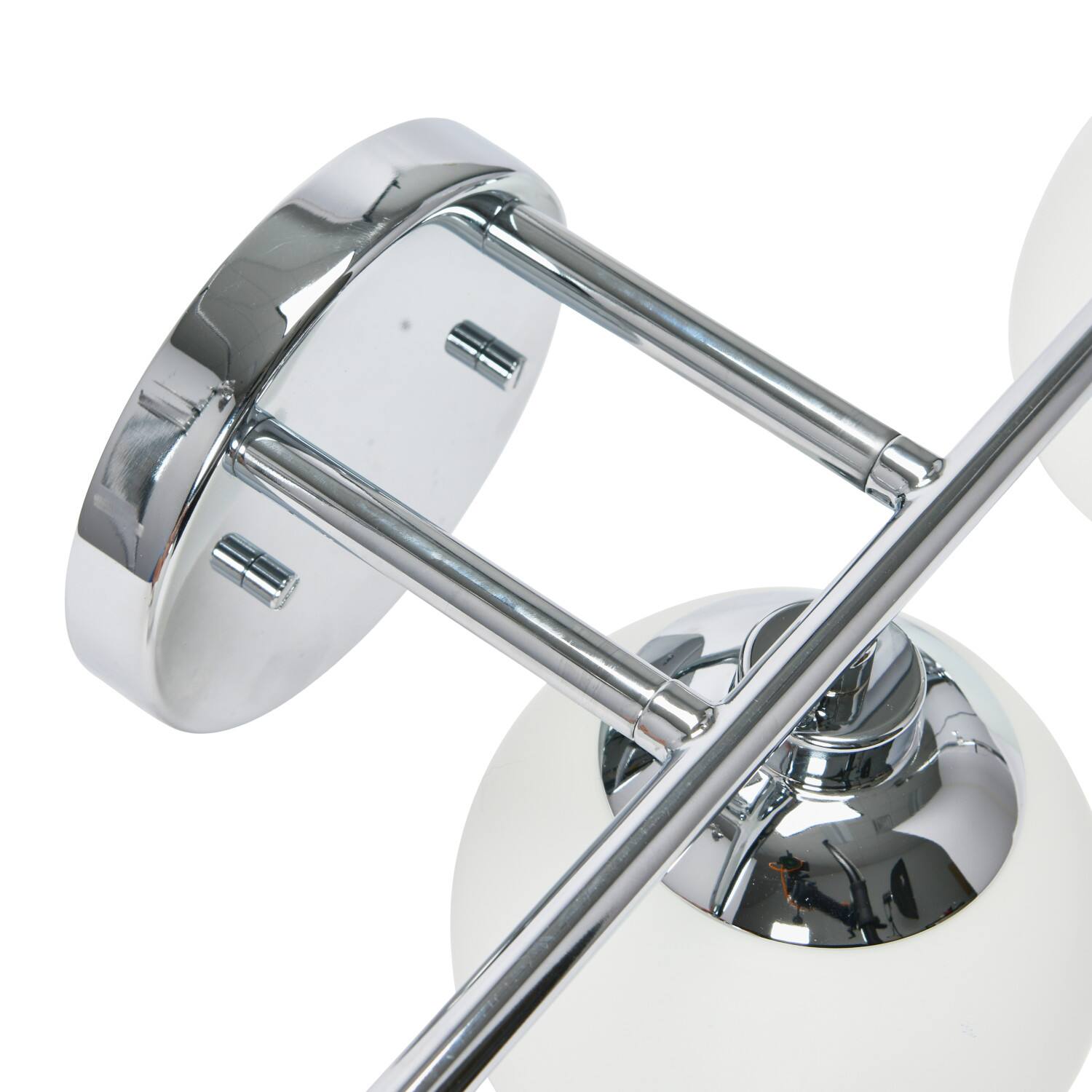 Hello Honey® Robert Stevenson Lighting Lorne Metal & Frosted Glass 3-Light Vanity