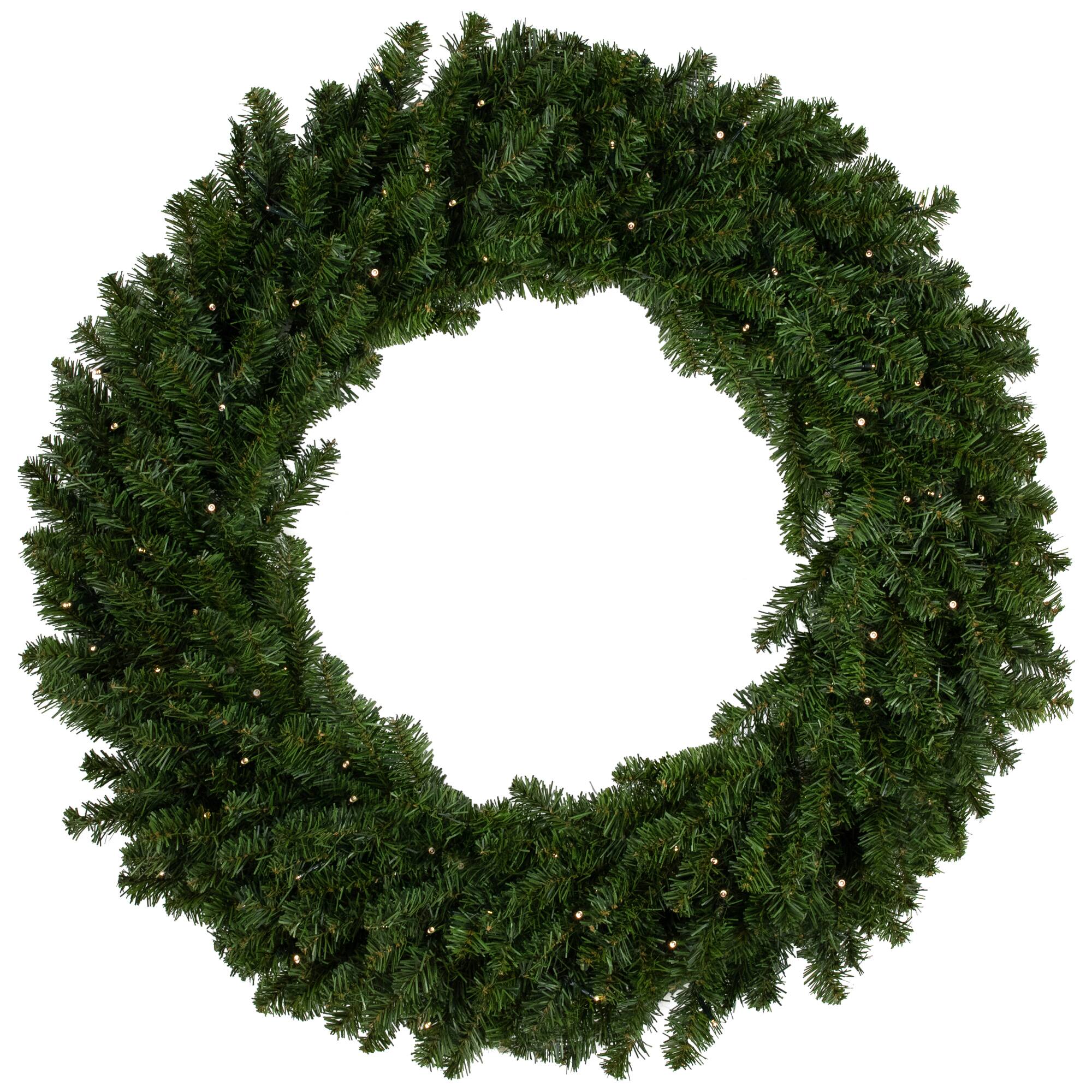 36" LED Canadian Pine Artificial Christmas Wreath