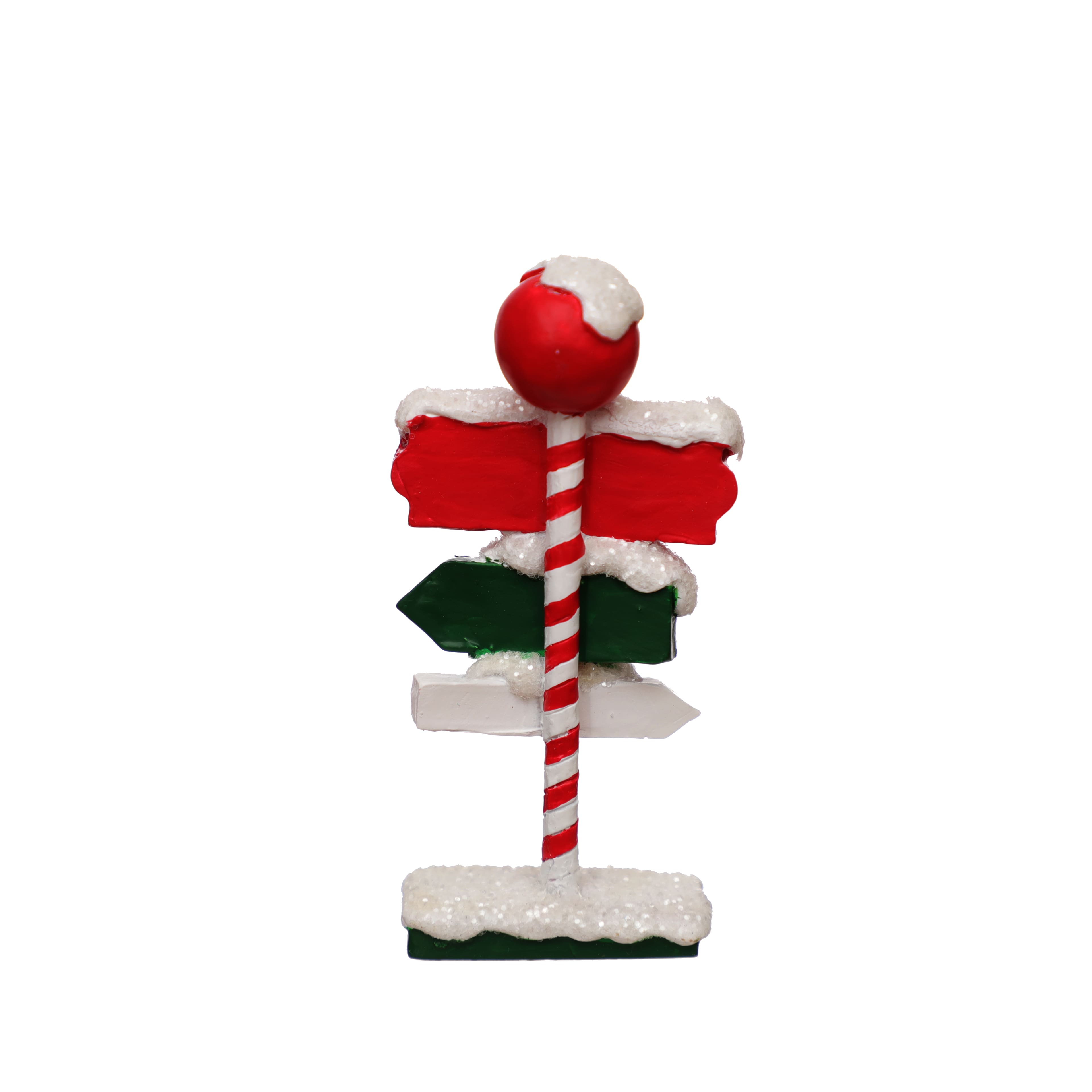 Mini Santa&#x27;s Sign Post Decoration by Ashland&#xAE;