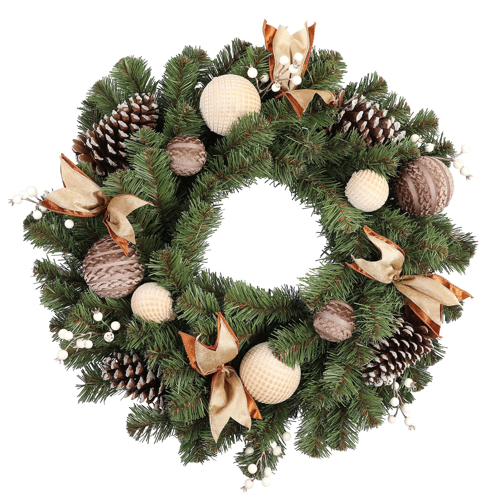 28&#x22; Pinecone &#x26; Ornament Wreath by Ashland&#xAE;