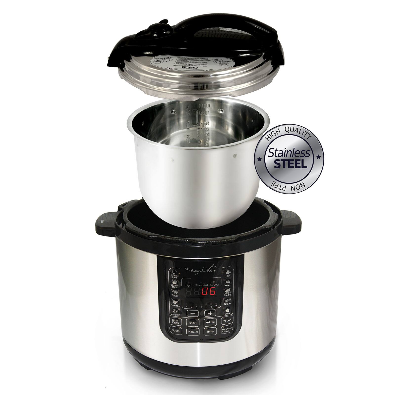 Megachef 8qt. Digital Pressure Cooker With 13 Pre-set Multi Function ...