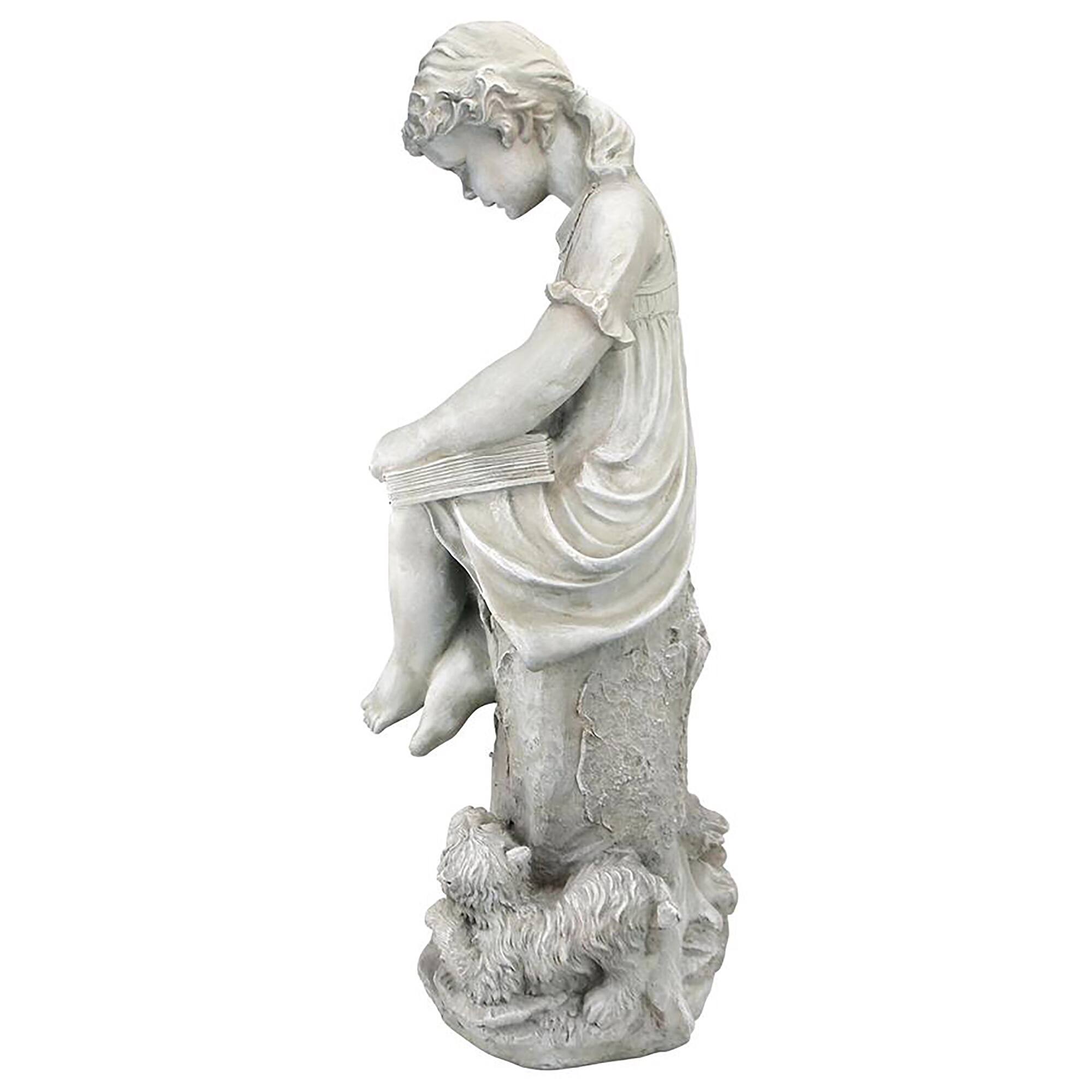 Design Toscano 34.5&#x22; Sierra the Reading Child Garden Statue