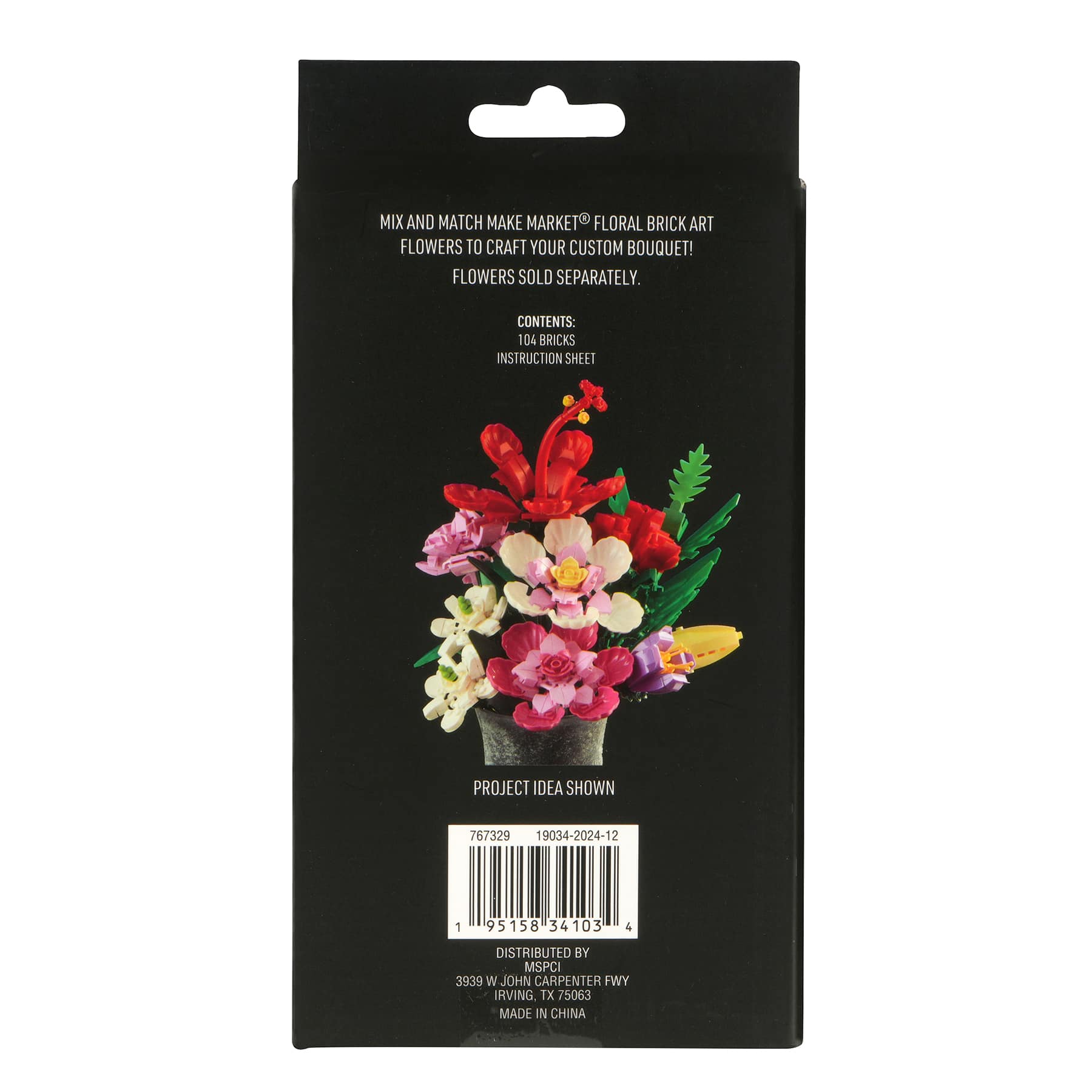 Carnation Floral Brick Art Kit by Make Market&#xAE;